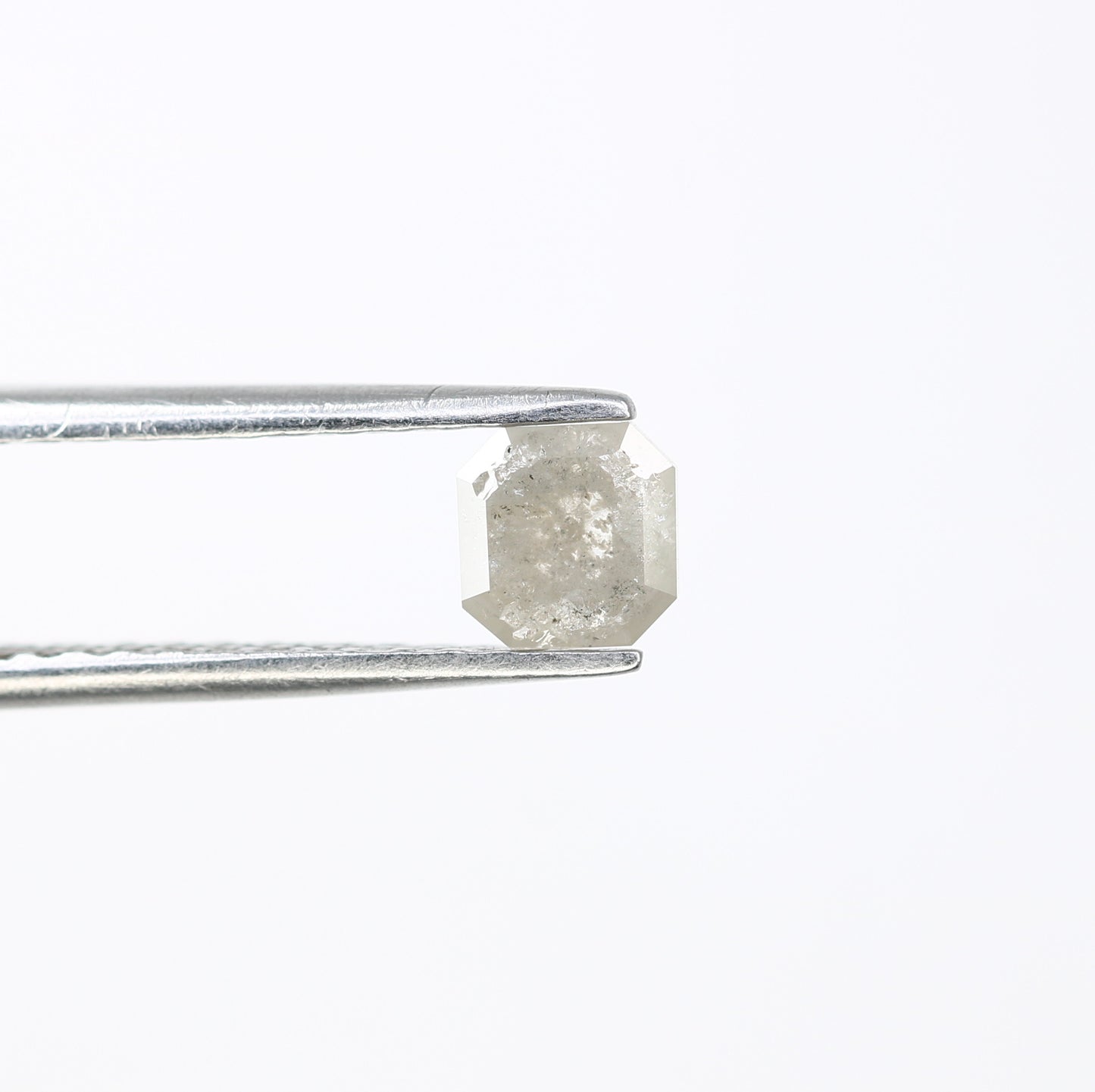 0.66 CT 4.80 MM Grey Emerald Shape Diamond for Engagement Ring - Unique Gemstone for Custom Bridal Jewelry Designs - JayKrishna Diamond
