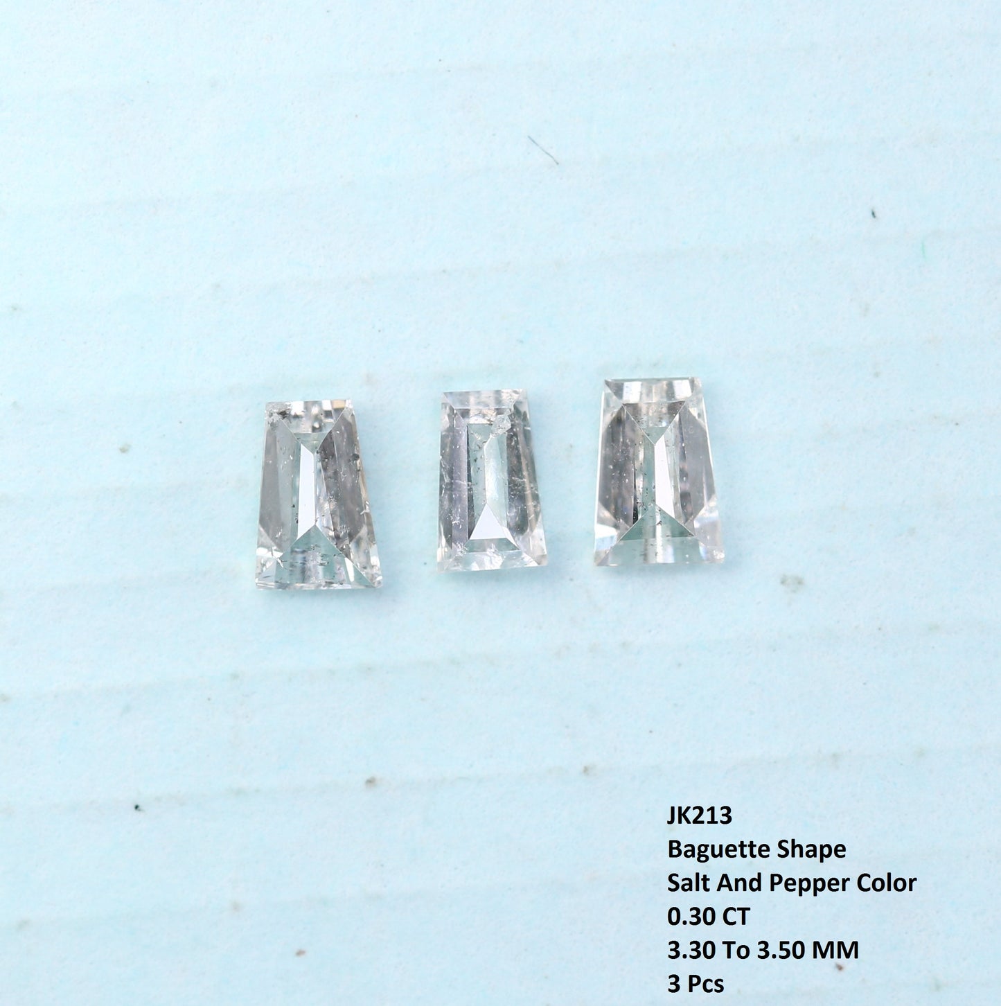 0.30 CT Salt and Pepper Baguette Cut Diamond – Perfect for Engagement Rings | Unique Salt and Pepper Baguette Diamond Jewelry - JayKrishna Diamond