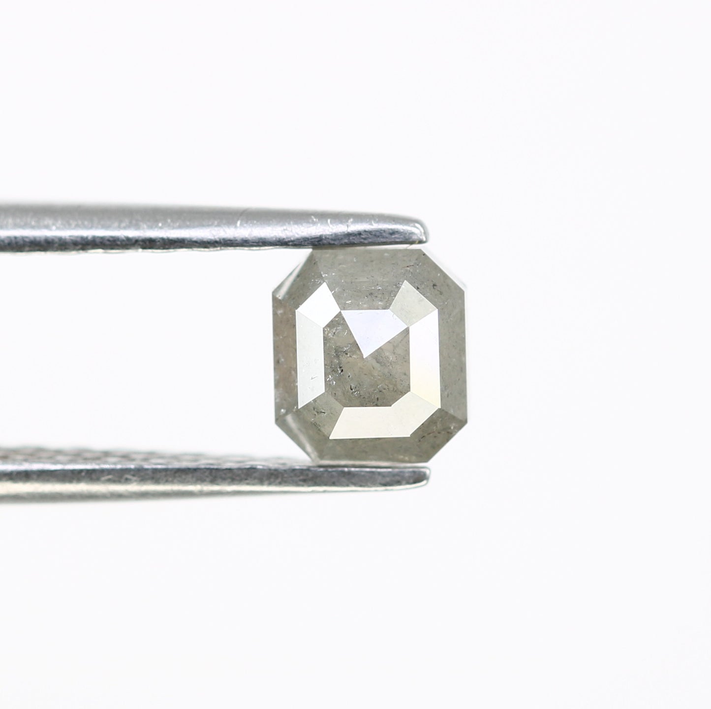 0.76 CT 4.90 MM Natural Loose Emerald Shape Grey Diamond For Engagement Ring - JayKrishna Diamond