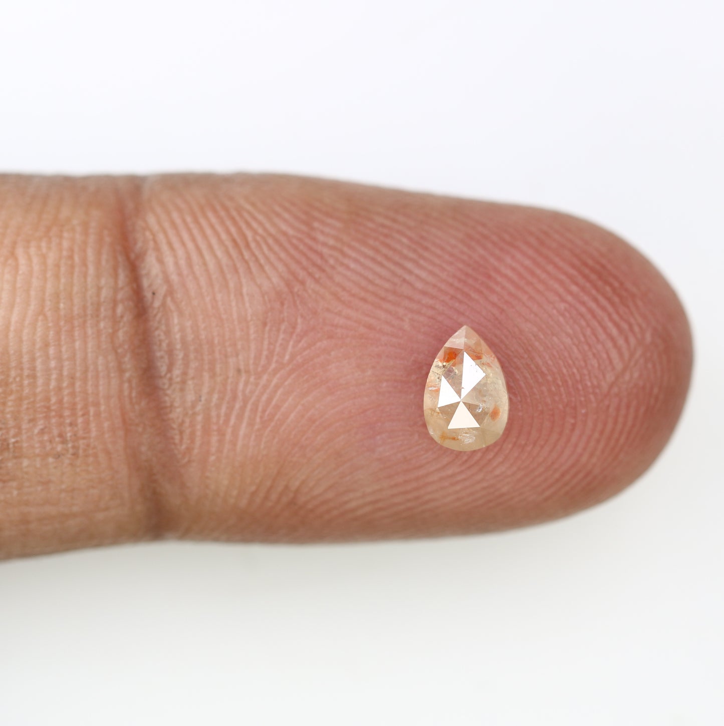 0.60 CT Natural Peach Pear Cut Diamond for a Stunning Engagement Ring: Unique Gemstone Jewelry - JayKrishna Diamond