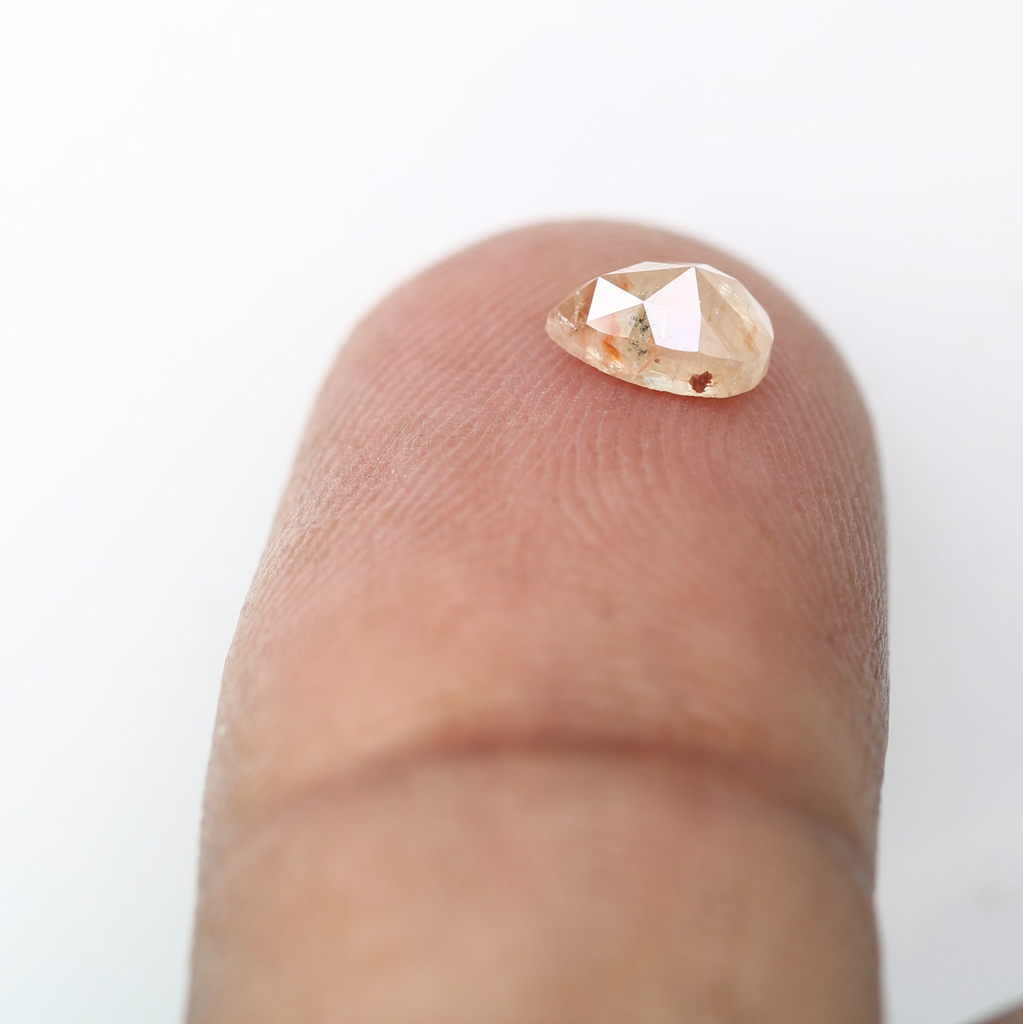 0.60 CT Natural Peach Pear Cut Diamond for a Stunning Engagement Ring: Unique Gemstone Jewelry - JayKrishna Diamond