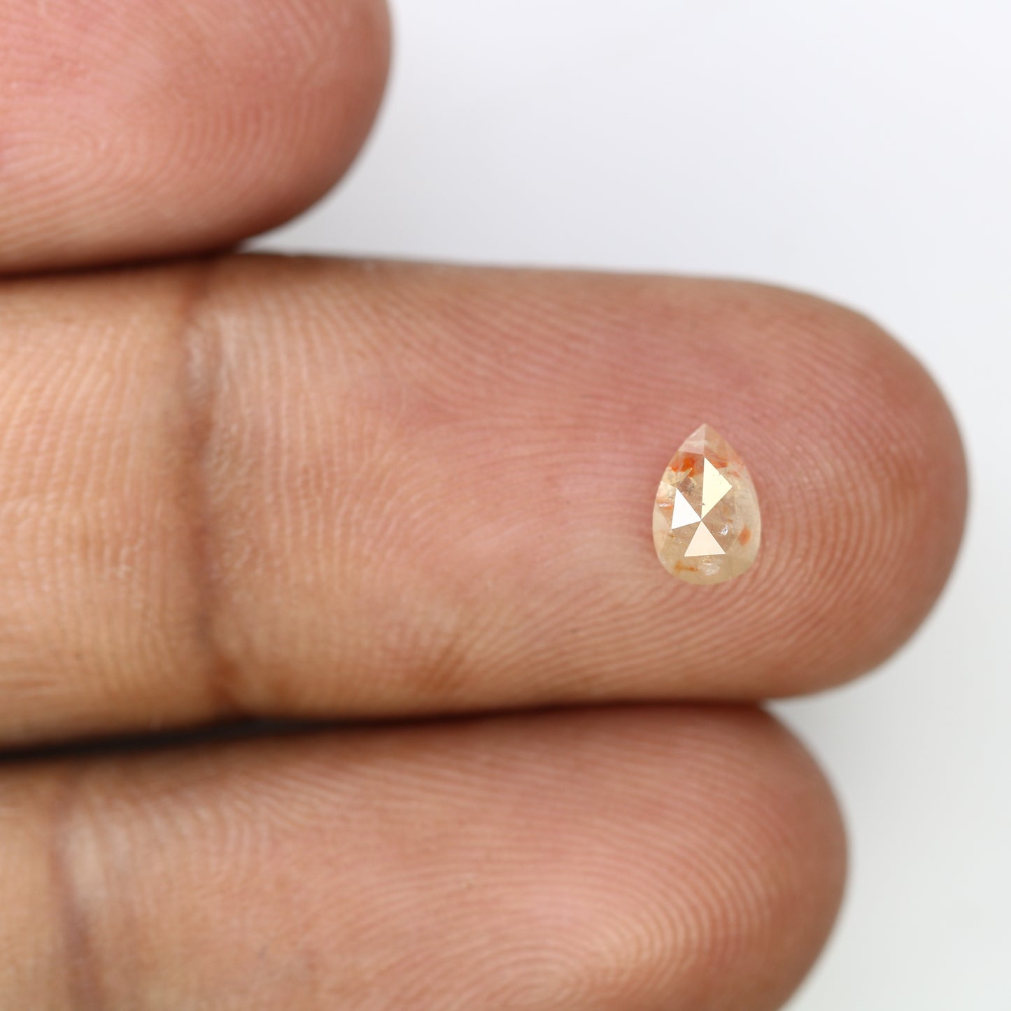 0.60 CT Natural Peach Pear Cut Diamond for a Stunning Engagement Ring: Unique Gemstone Jewelry - JayKrishna Diamond