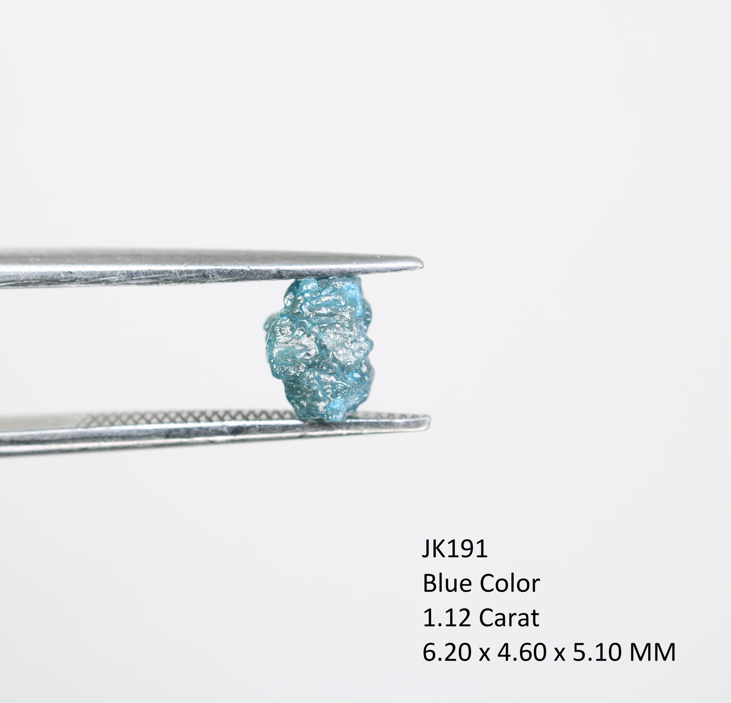 1.12 CT Blue Rough Raw Uncut Diamond For Engagement Ring - JayKrishna Diamond