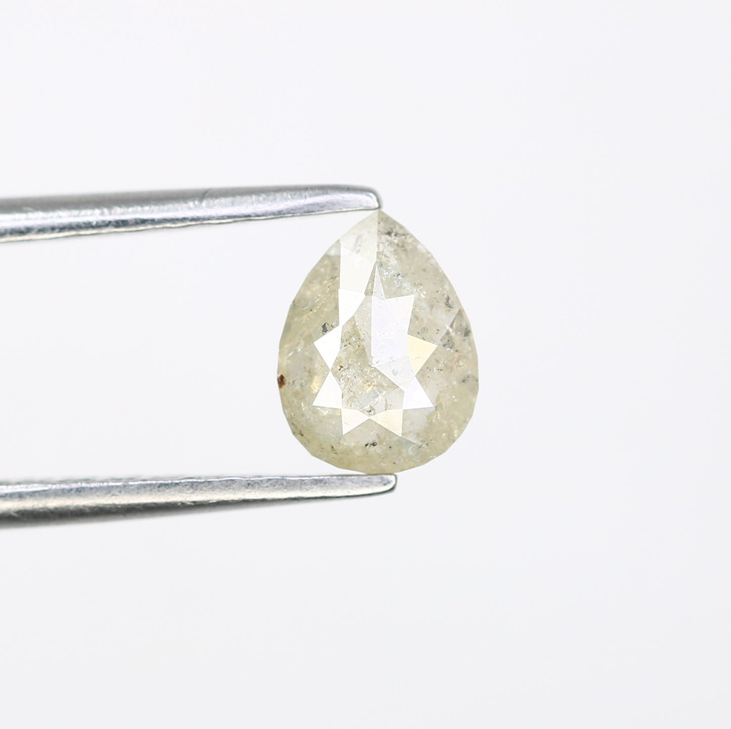 0.66 CT Natural Grey Pear Shaped Loose Diamond for Engagement Ring - Unique Gemstone for Custom Bridal Jewelry Designs - JayKrishna Diamond