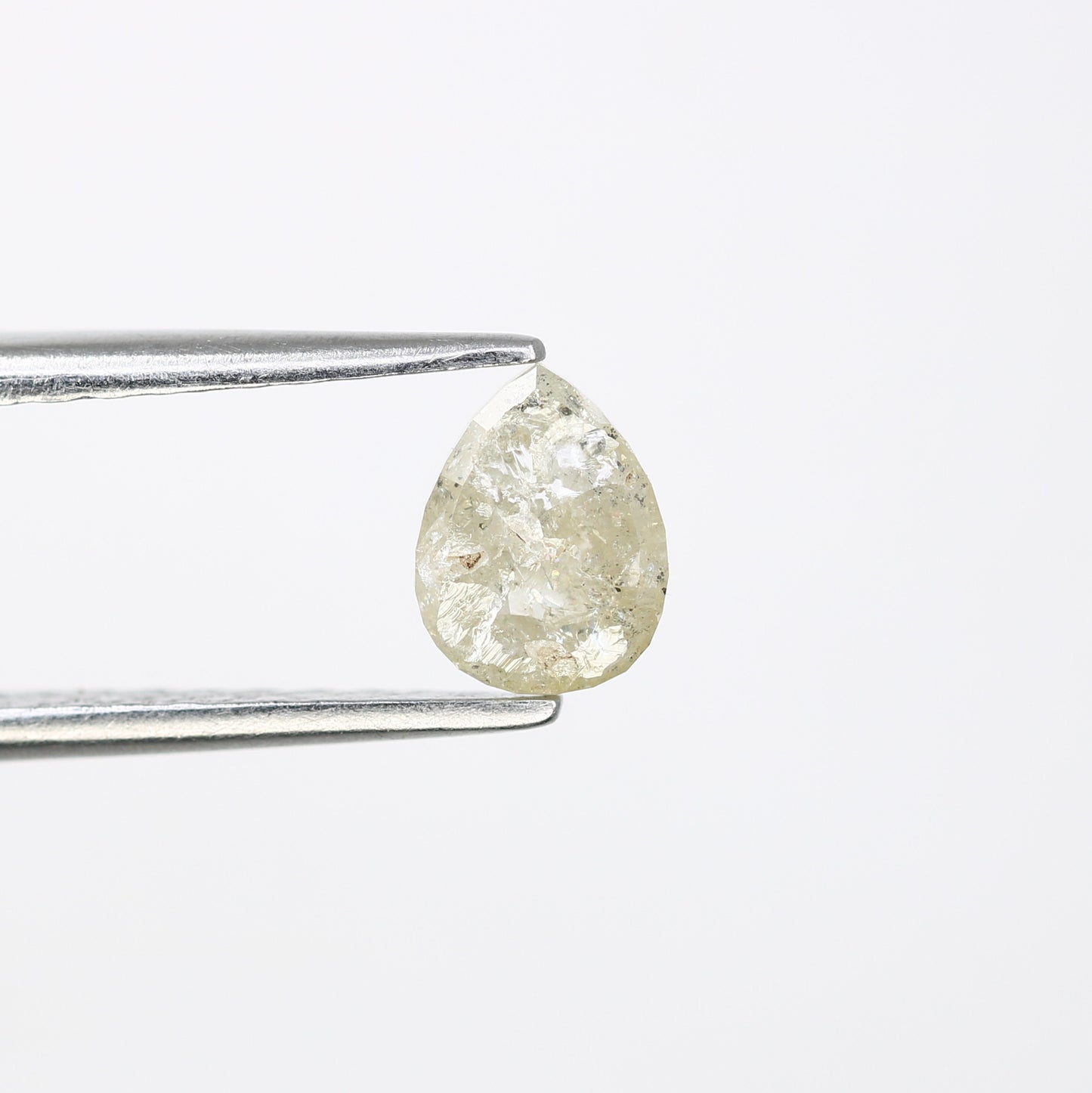 0.66 CT Natural Grey Pear Shaped Loose Diamond for Engagement Ring - Unique Gemstone for Custom Bridal Jewelry Designs - JayKrishna Diamond