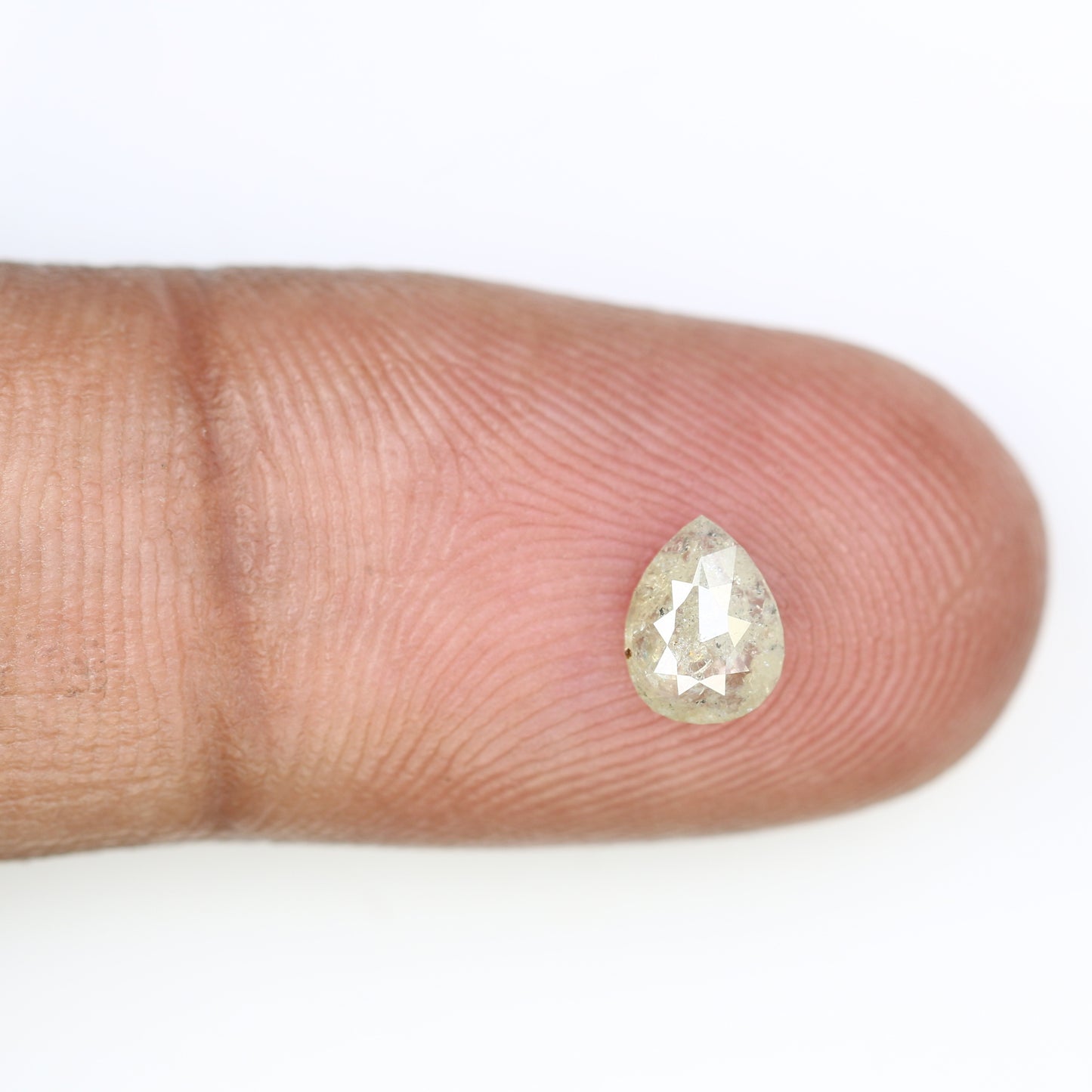 0.66 CT Natural Grey Pear Shaped Loose Diamond for Engagement Ring - Unique Gemstone for Custom Bridal Jewelry Designs - JayKrishna Diamond