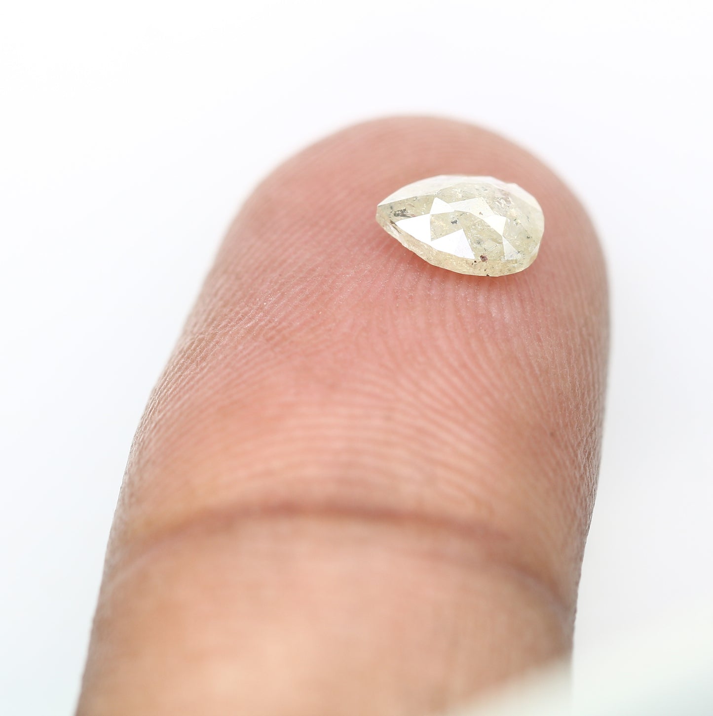 0.66 CT Natural Grey Pear Shaped Loose Diamond for Engagement Ring - Unique Gemstone for Custom Bridal Jewelry Designs - JayKrishna Diamond