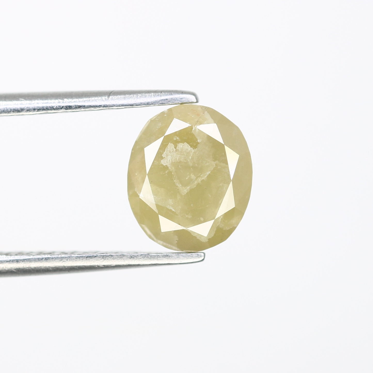 1.34 CT Oval Cut Green Loose Natural Diamond For Engagement Ring - JayKrishna Diamond