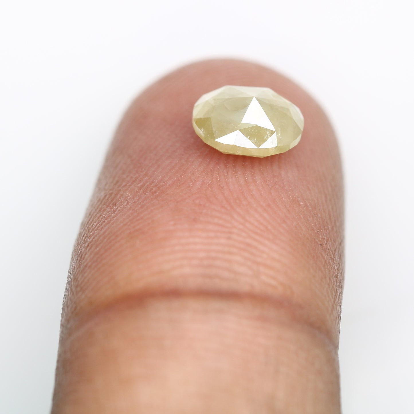 1.34 CT Oval Cut Green Loose Natural Diamond For Engagement Ring - JayKrishna Diamond
