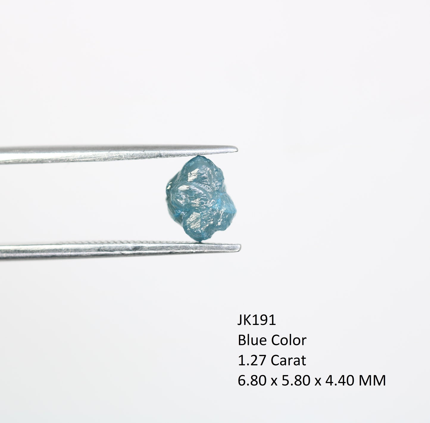 1.27 CT Uncut Blue Rough Raw Diamond For Engagement Ring - JayKrishna Diamond