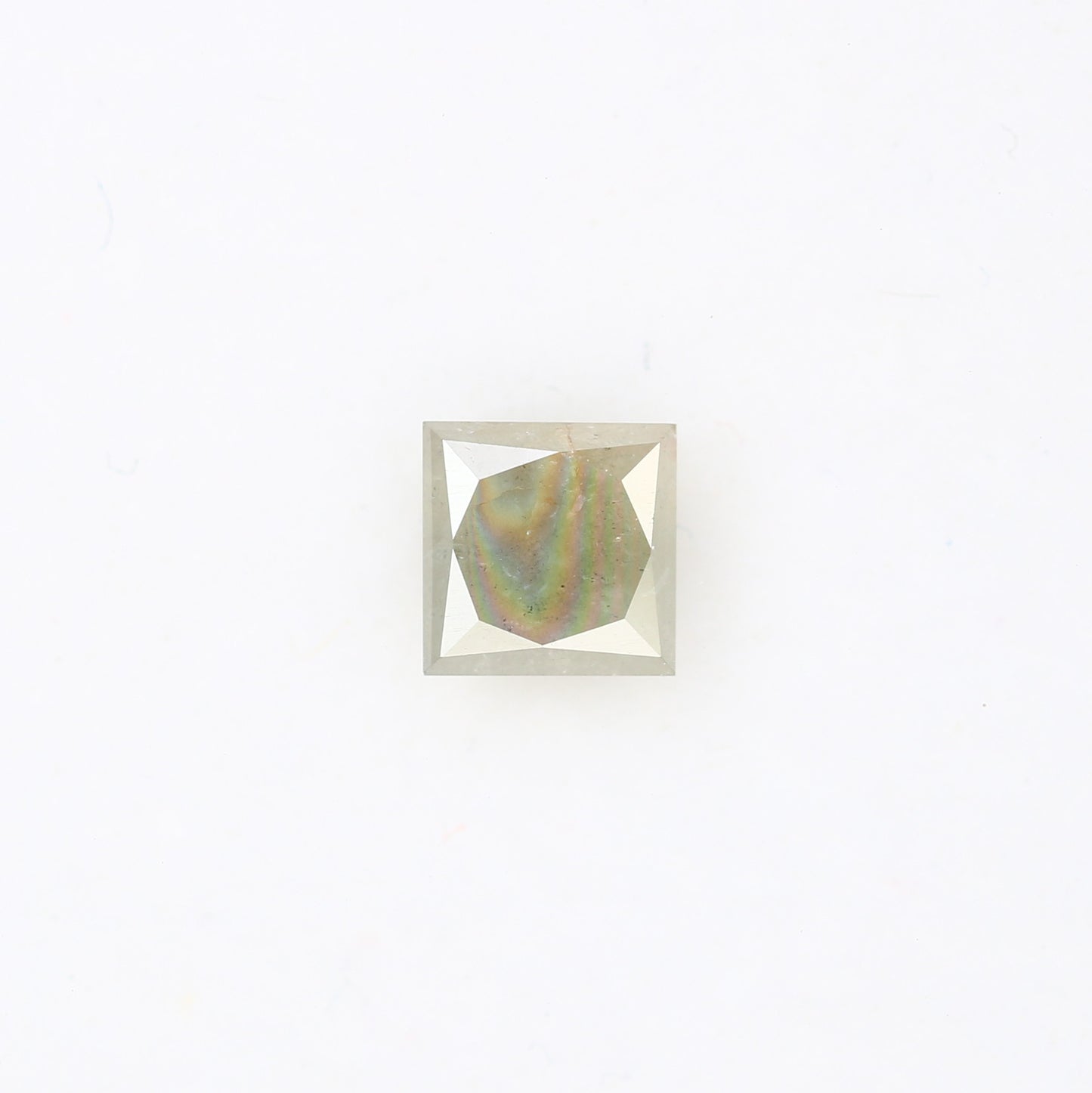 0.77 CT Grey Princess Shape Diamond For Engagement Ring - JayKrishna Diamond