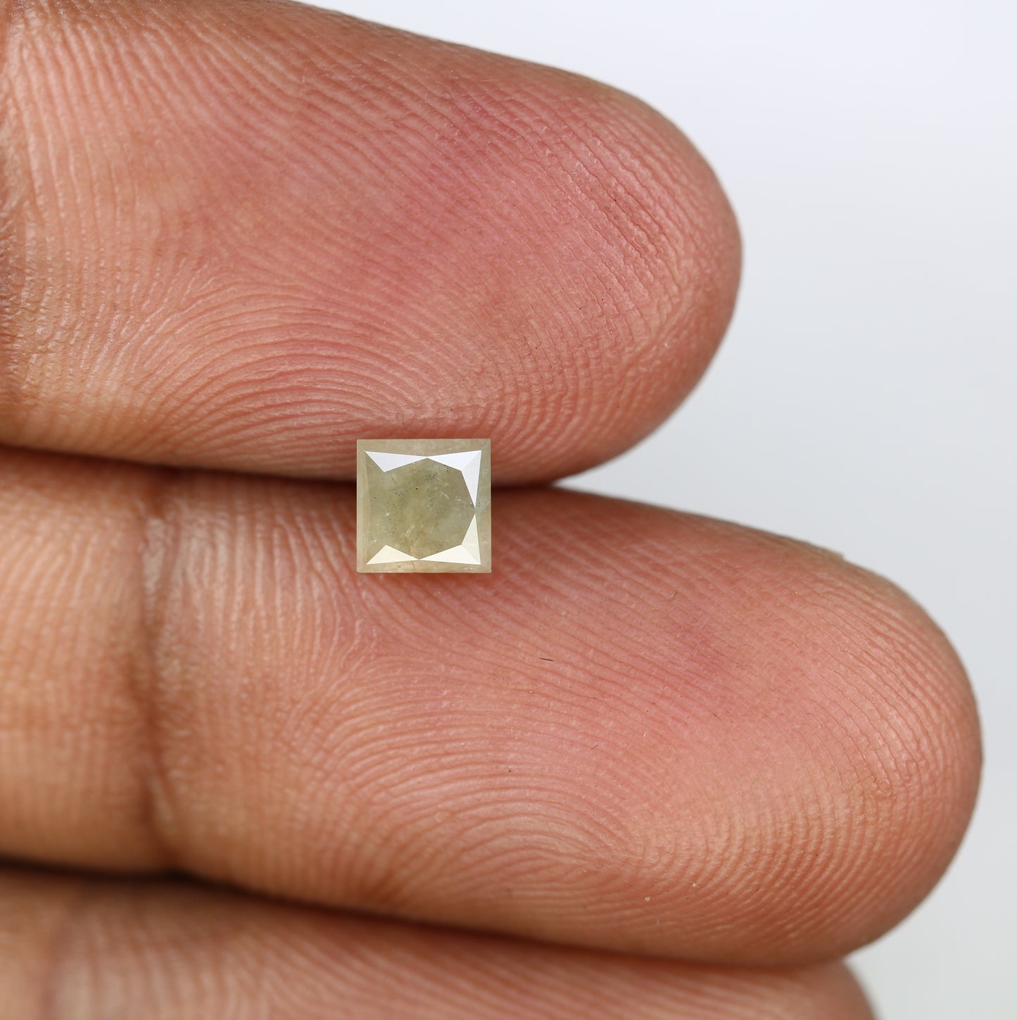 0.77 CT Grey Princess Shape Diamond For Engagement Ring - JayKrishna Diamond