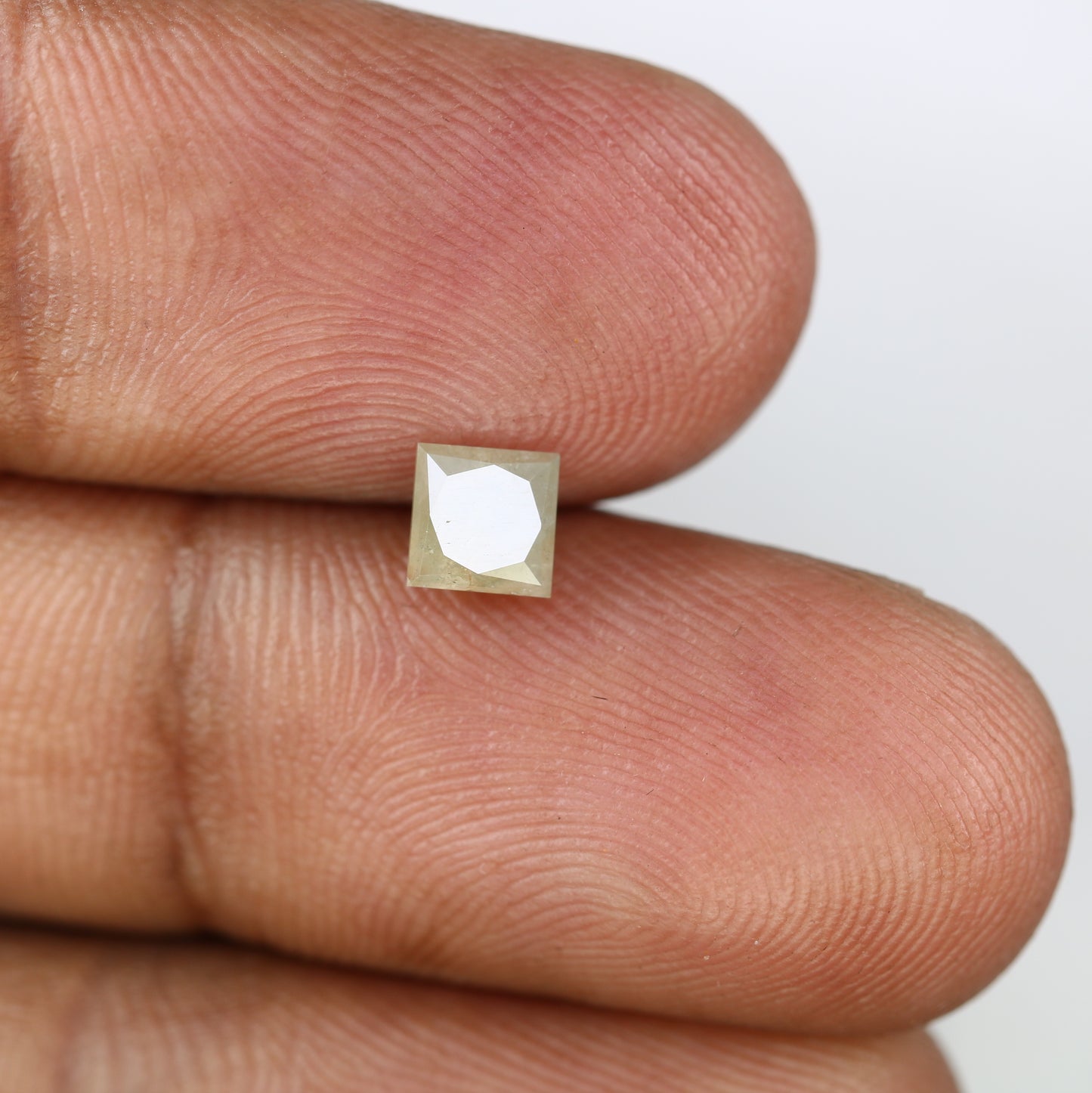 0.77 CT Grey Princess Shape Diamond For Engagement Ring - JayKrishna Diamond