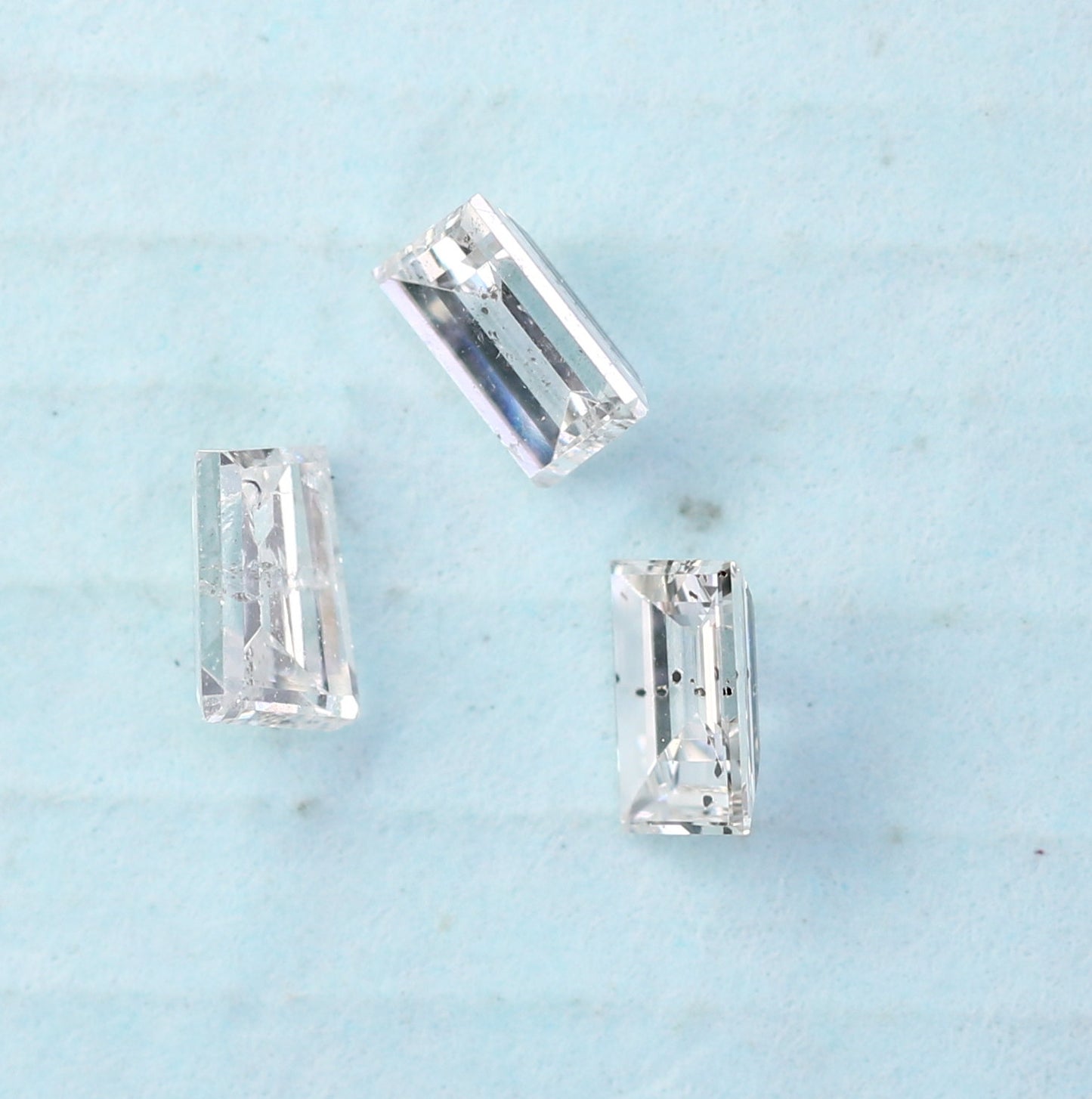 0.22 CT Salt and Pepper Baguette Shape Diamond – Perfect for Engagement Rings - JayKrishna Diamond