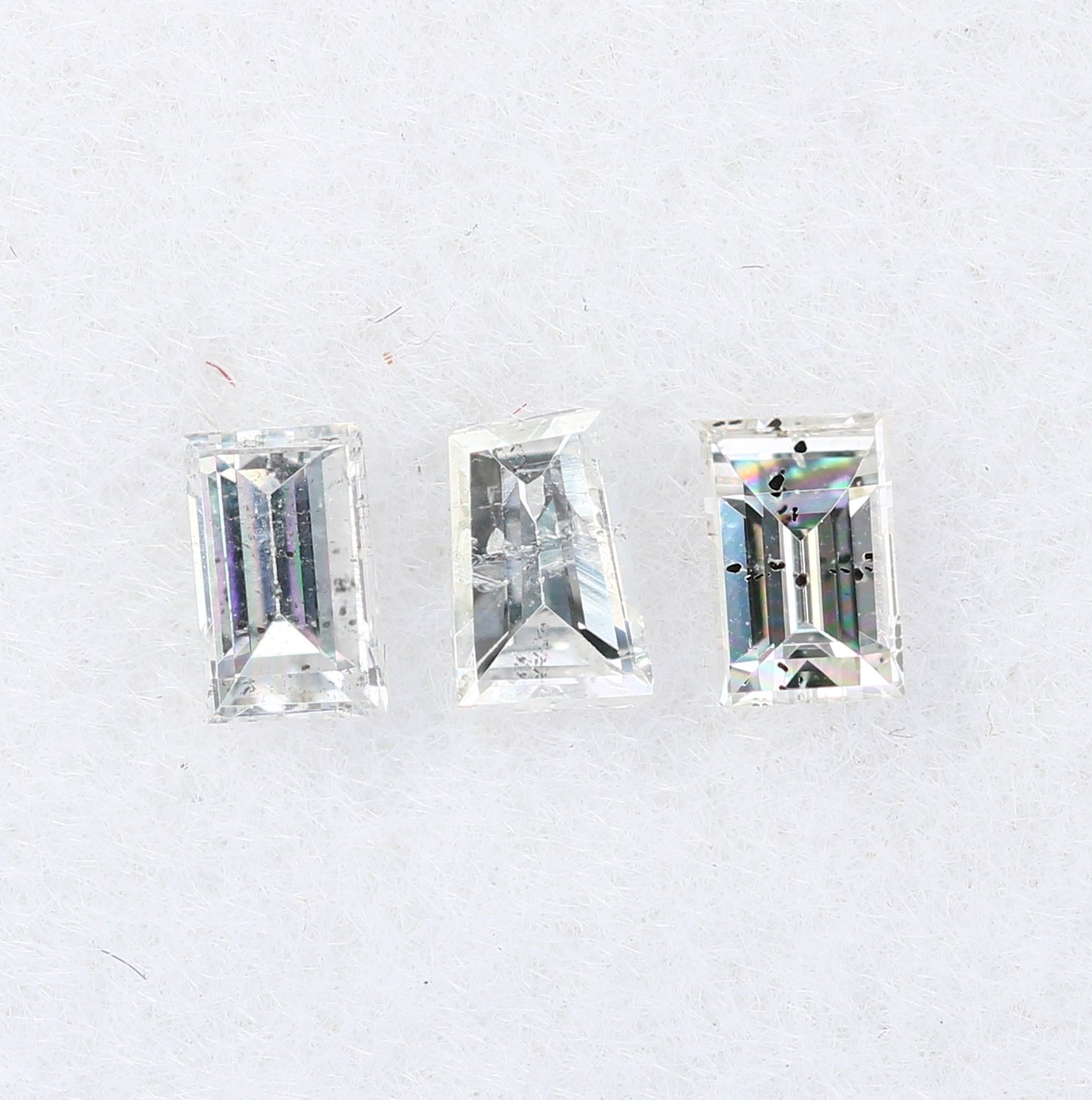 0.22 CT Salt and Pepper Baguette Shape Diamond – Perfect for Engagement Rings - JayKrishna Diamond