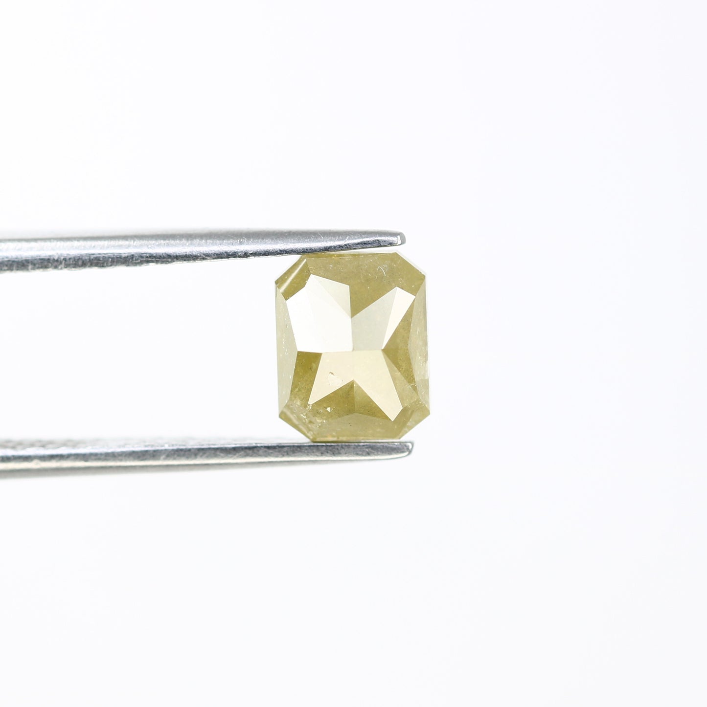 1.48 CT Emerald Cut Loose Green Diamond For Galaxy Ring - JayKrishna Diamond