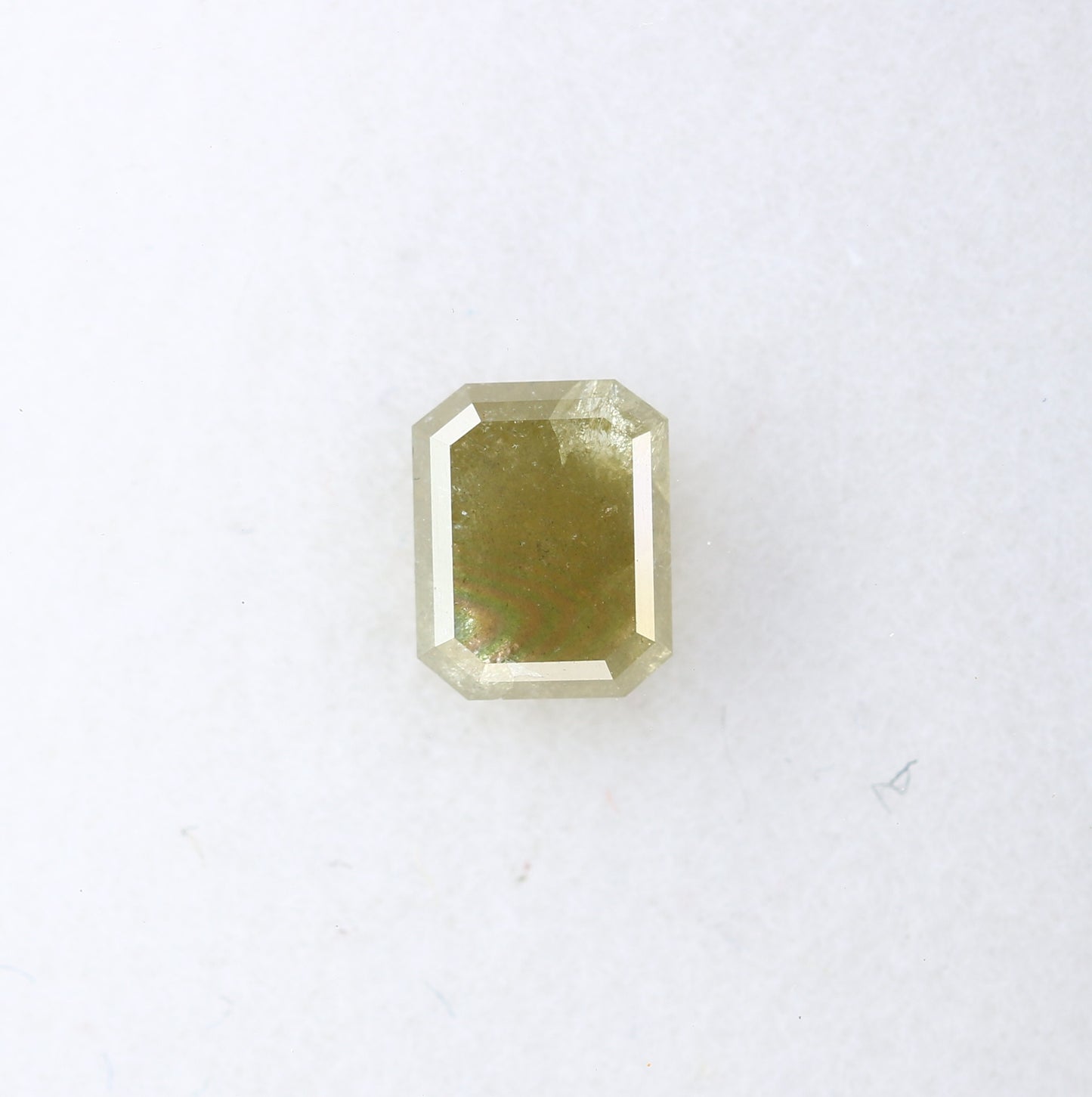 1.48 CT Emerald Cut Loose Green Diamond For Galaxy Ring - JayKrishna Diamond