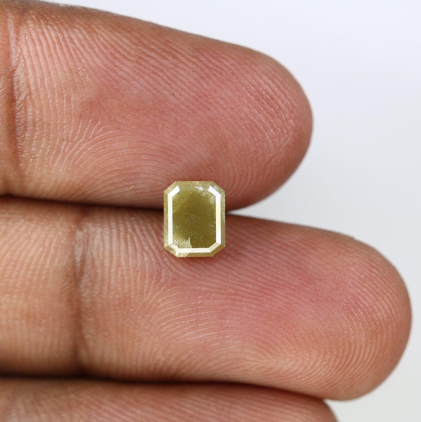 1.48 CT Emerald Cut Loose Green Diamond For Galaxy Ring - JayKrishna Diamond