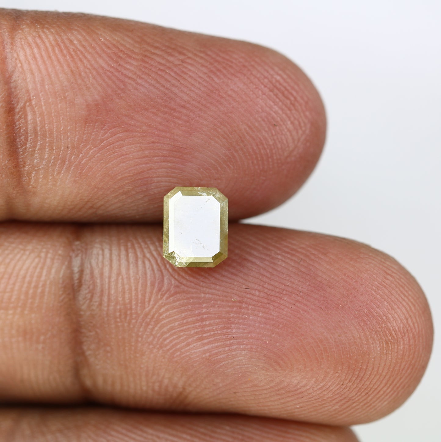 1.48 CT Emerald Cut Loose Green Diamond For Galaxy Ring - JayKrishna Diamond