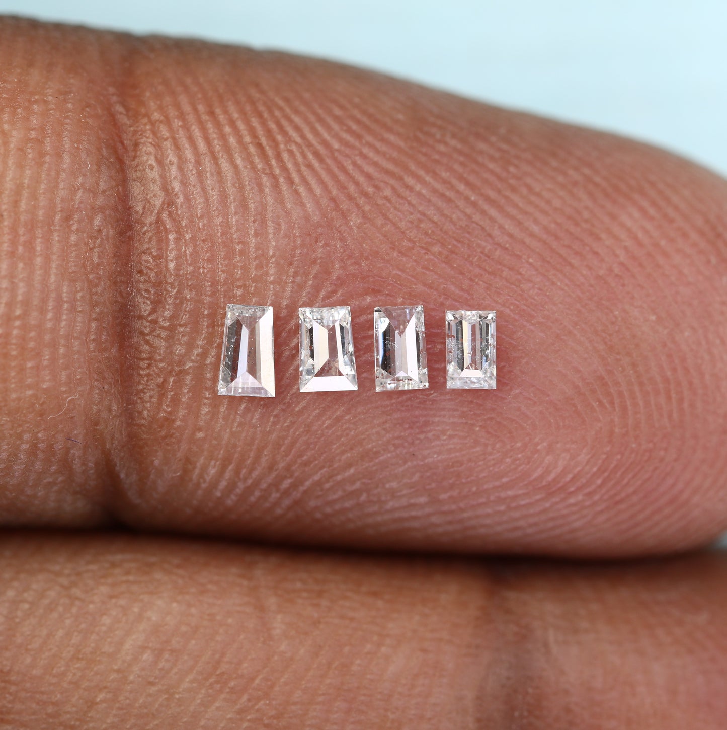 0.22 CT Salt and Pepper Baguette Cut Diamond – Ideal for Engagement Rings - JayKrishna Diamond