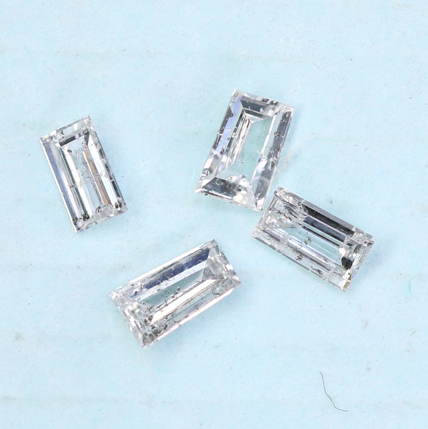 0.22 CT Salt and Pepper Baguette Cut Diamond – Ideal for Engagement Rings - JayKrishna Diamond