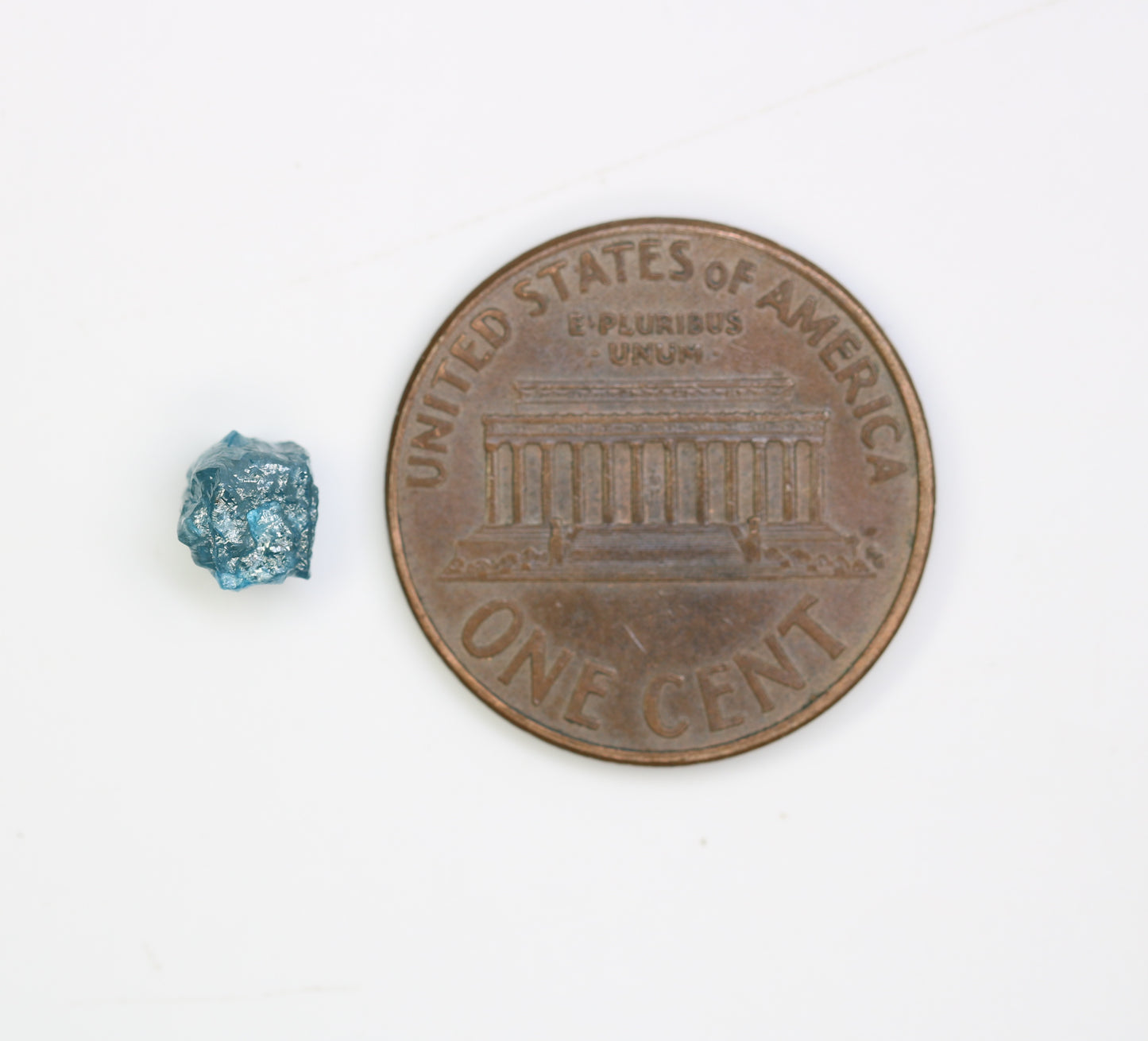 1.02 CT Raw Irregular Cut Rough Blue Diamond For Engagement Ring - JayKrishna Diamond