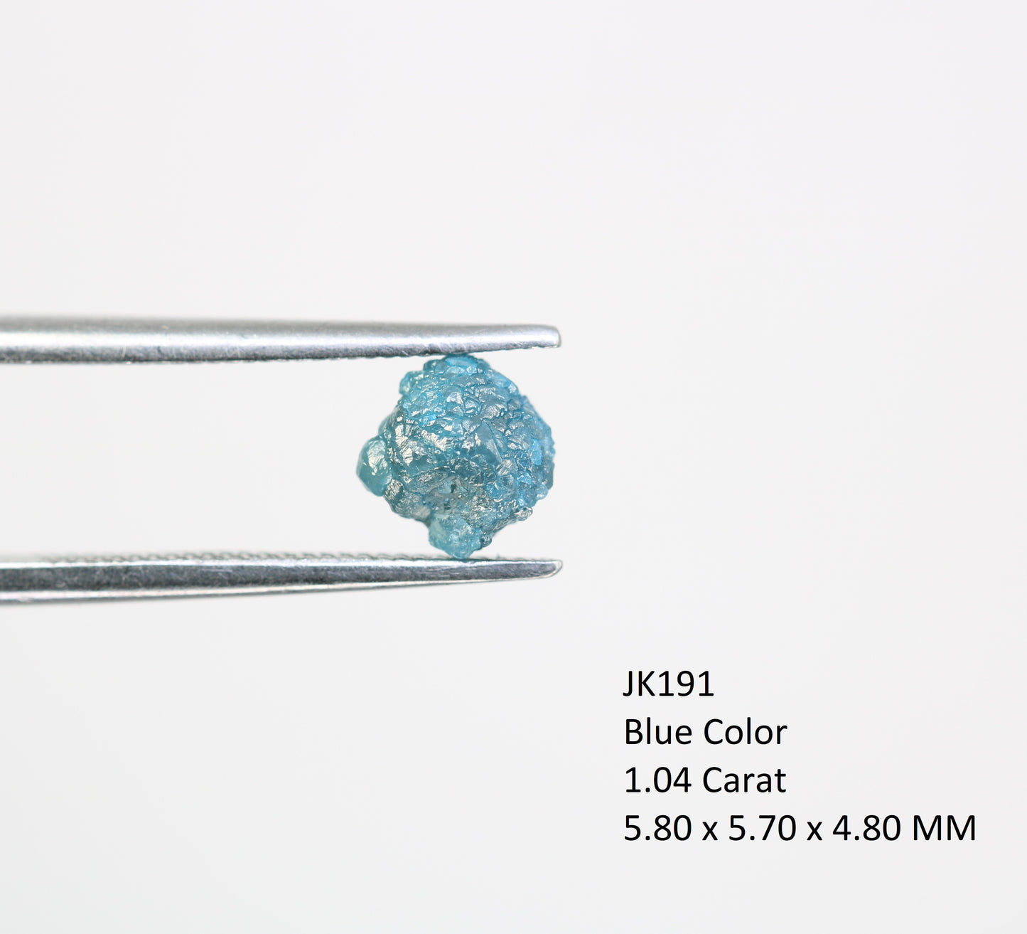 1.04 CT Uncut Blue Rough Raw Diamond For Engagement Ring - JayKrishna Diamond