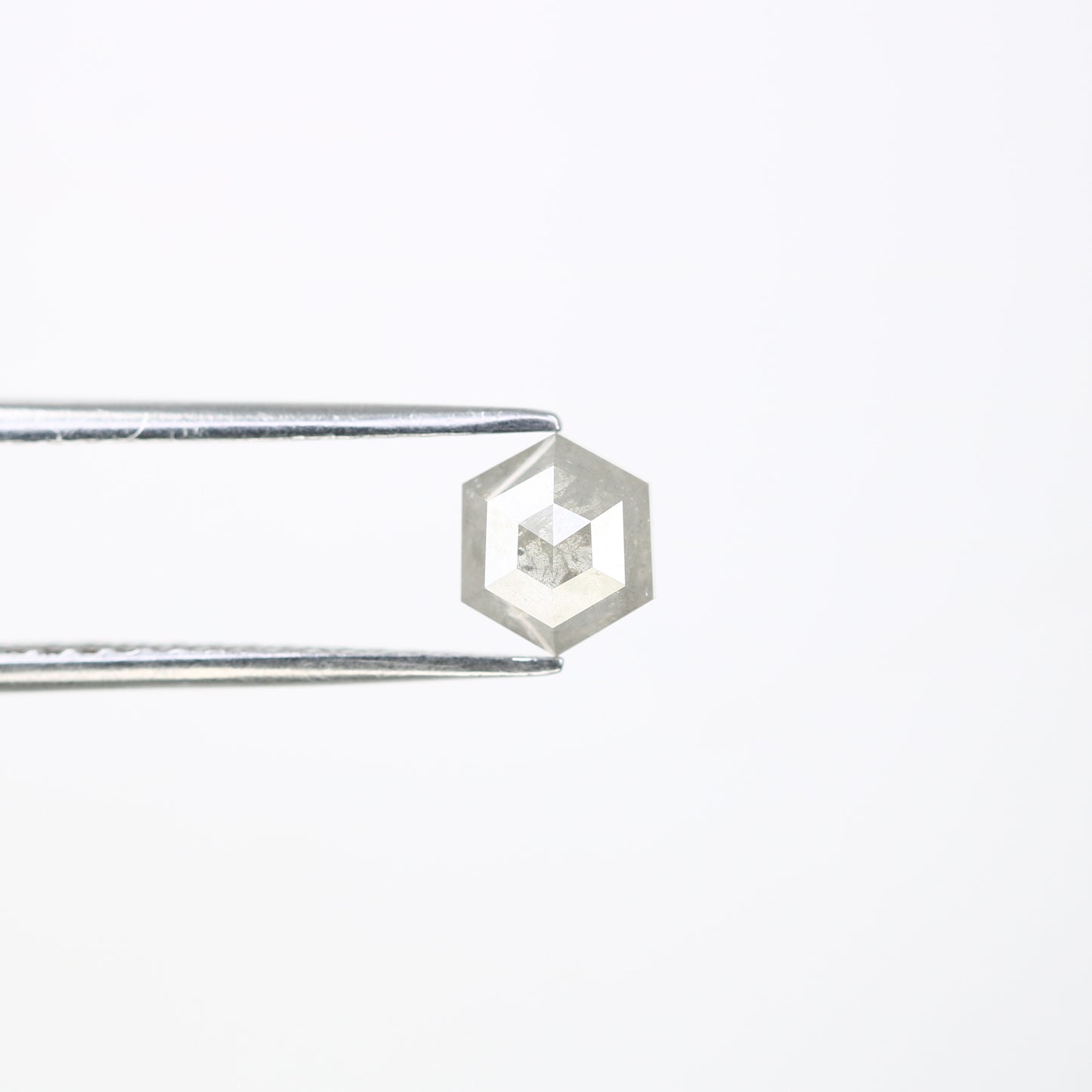 1.40 Carat Hexagon Shape Salt And Pepper Color Loose Diamond For Galaxy Ring - JayKrishna Diamond