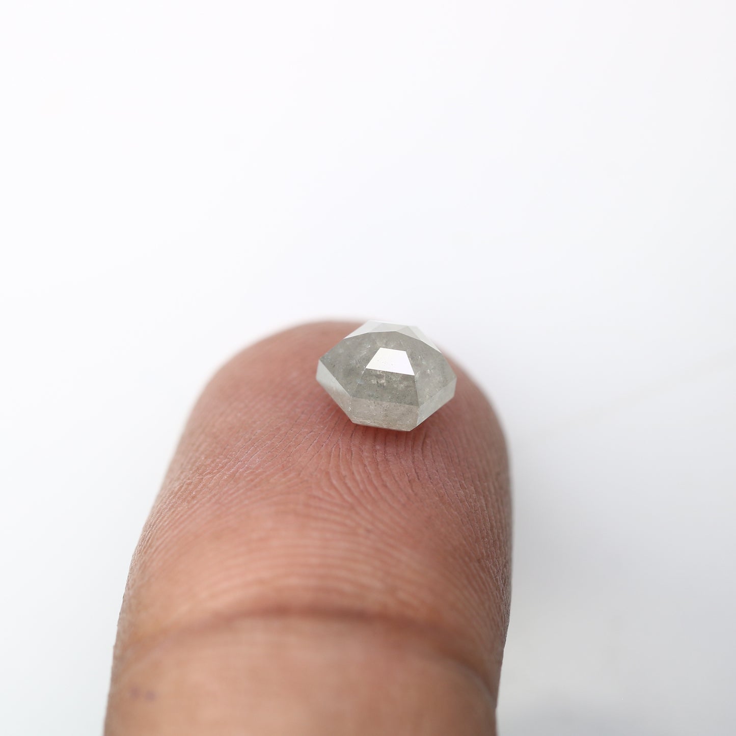 1.40 Carat Hexagon Shape Salt And Pepper Color Loose Diamond For Galaxy Ring - JayKrishna Diamond