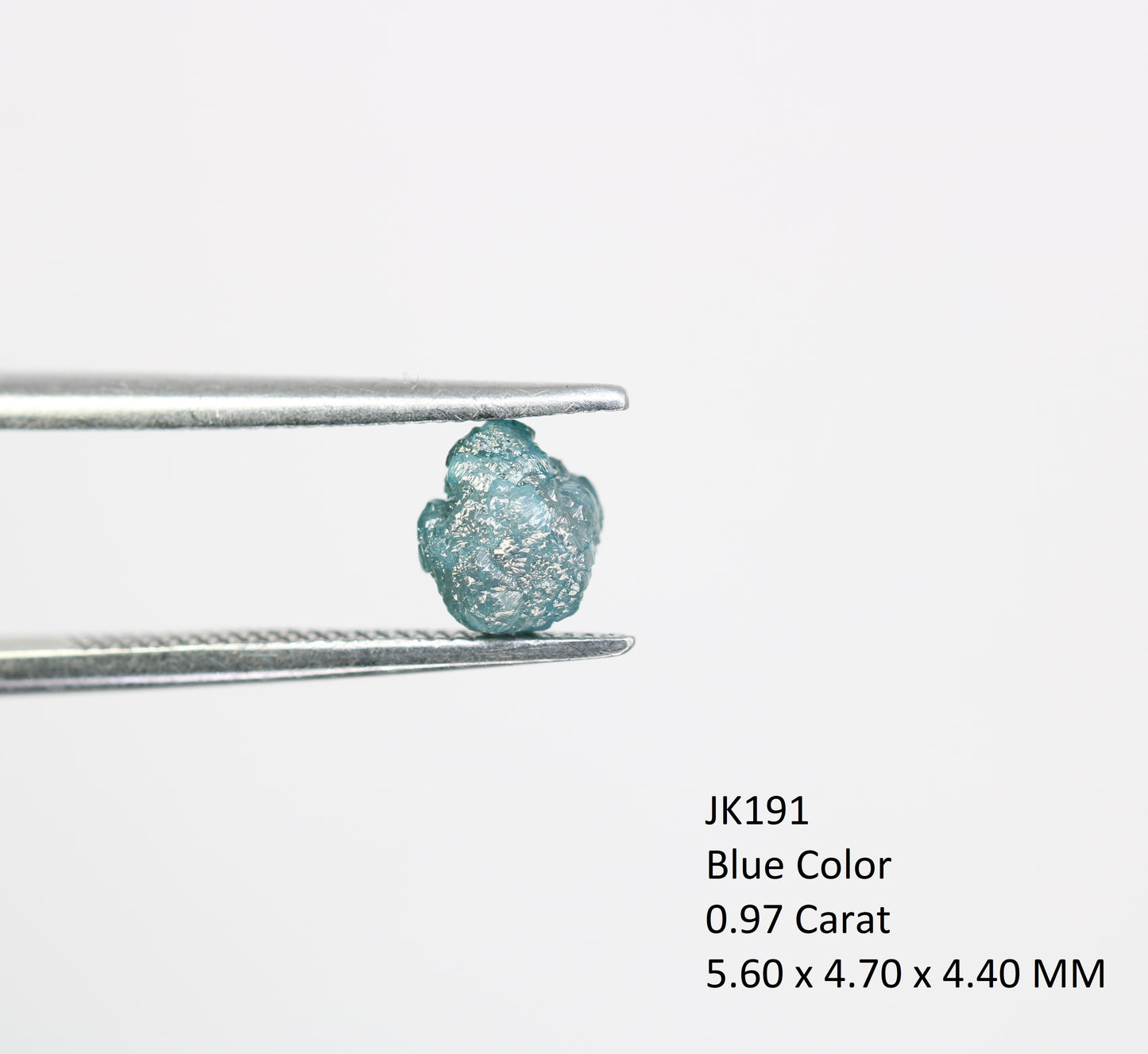 0.97 CT Irregular Cut Blue Rough Raw Natural Diamond For Engagement Ring - JayKrishna Diamond