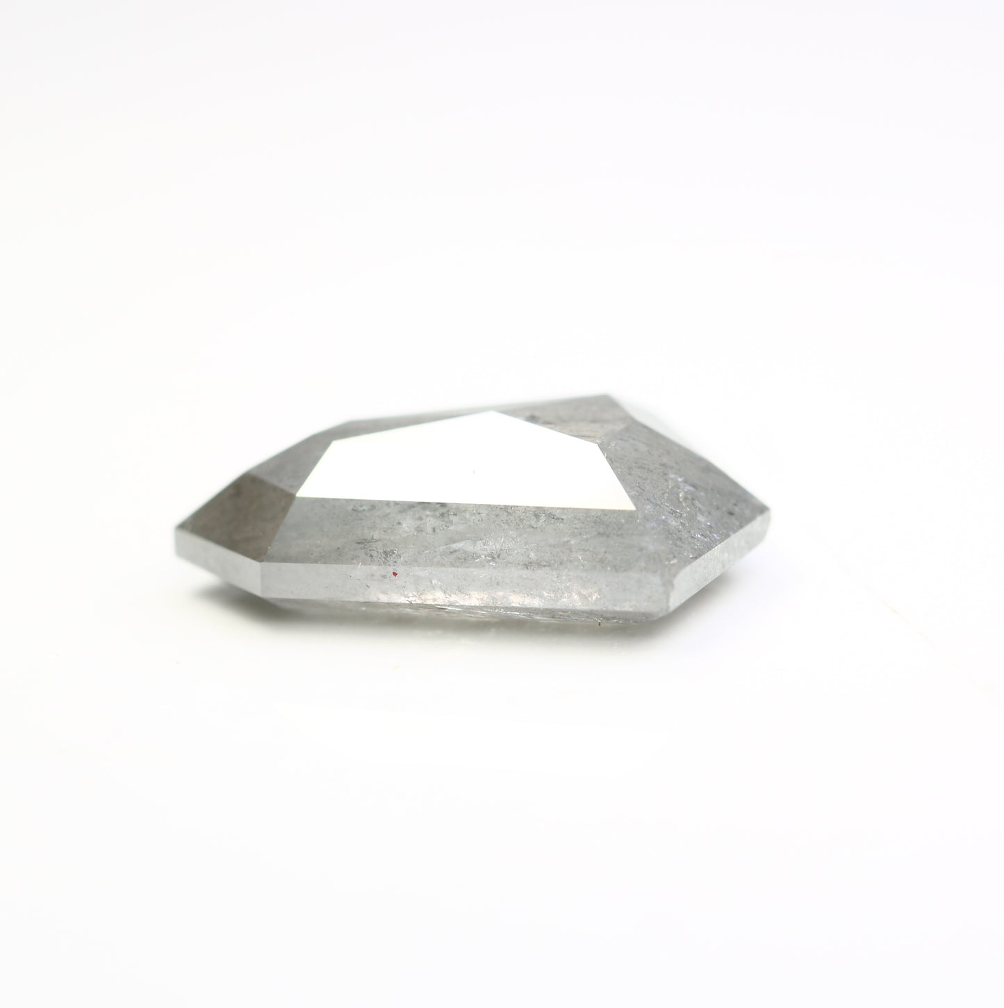 6.60 CT 16.00 CT Natural Shield Shape Salt And Pepper Diamond For Engagement Ring - JayKrishna Diamond