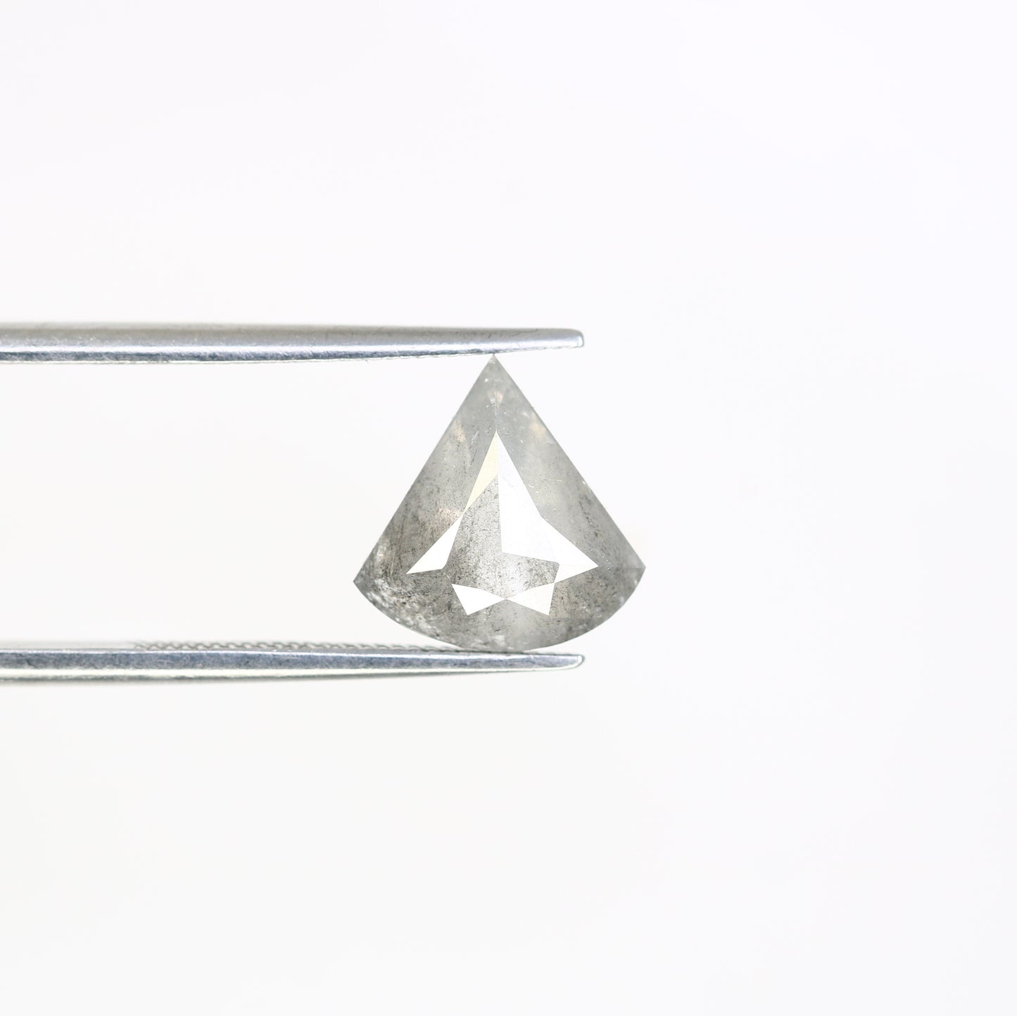 2.05 CT Salt And Pepper Triangle Shape Diamond For Engagement Ring - JayKrishna Diamond