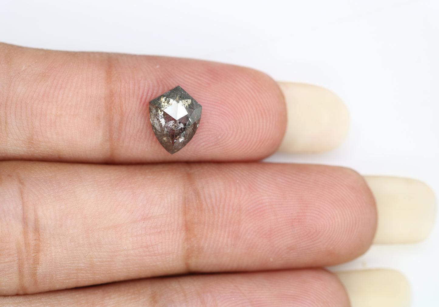 1.50 CT Salt And Pepper Geometric Shaped Diamond For Wedding Ring - JayKrishna Diamond