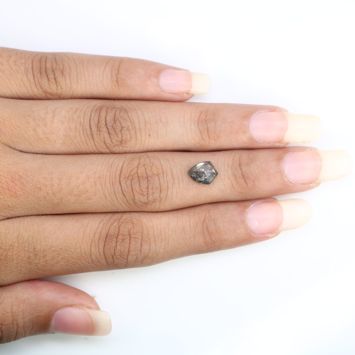 1.50 CT Salt And Pepper Geometric Shaped Diamond For Wedding Ring - JayKrishna Diamond
