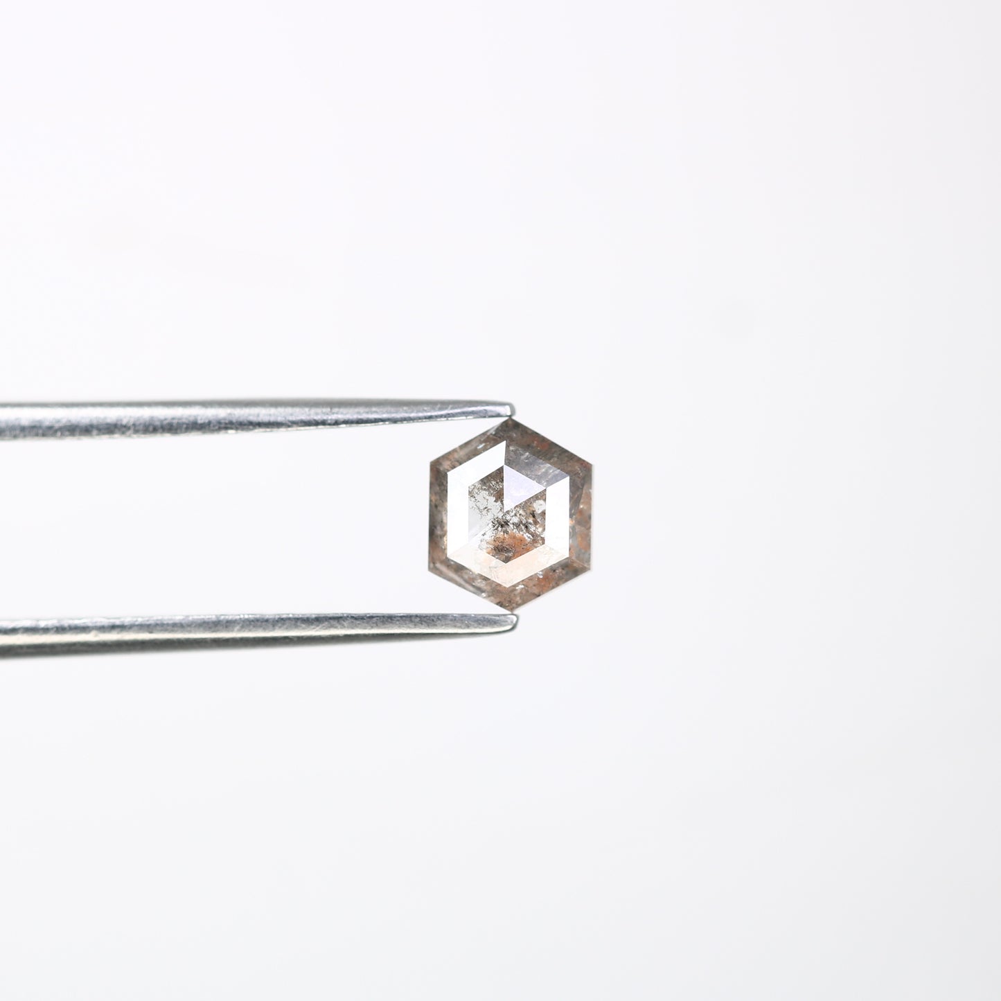 0.71 Carat Hexagon Shape Salt And Pepper Loose Diamond For Wedding Ring - JayKrishna Diamond