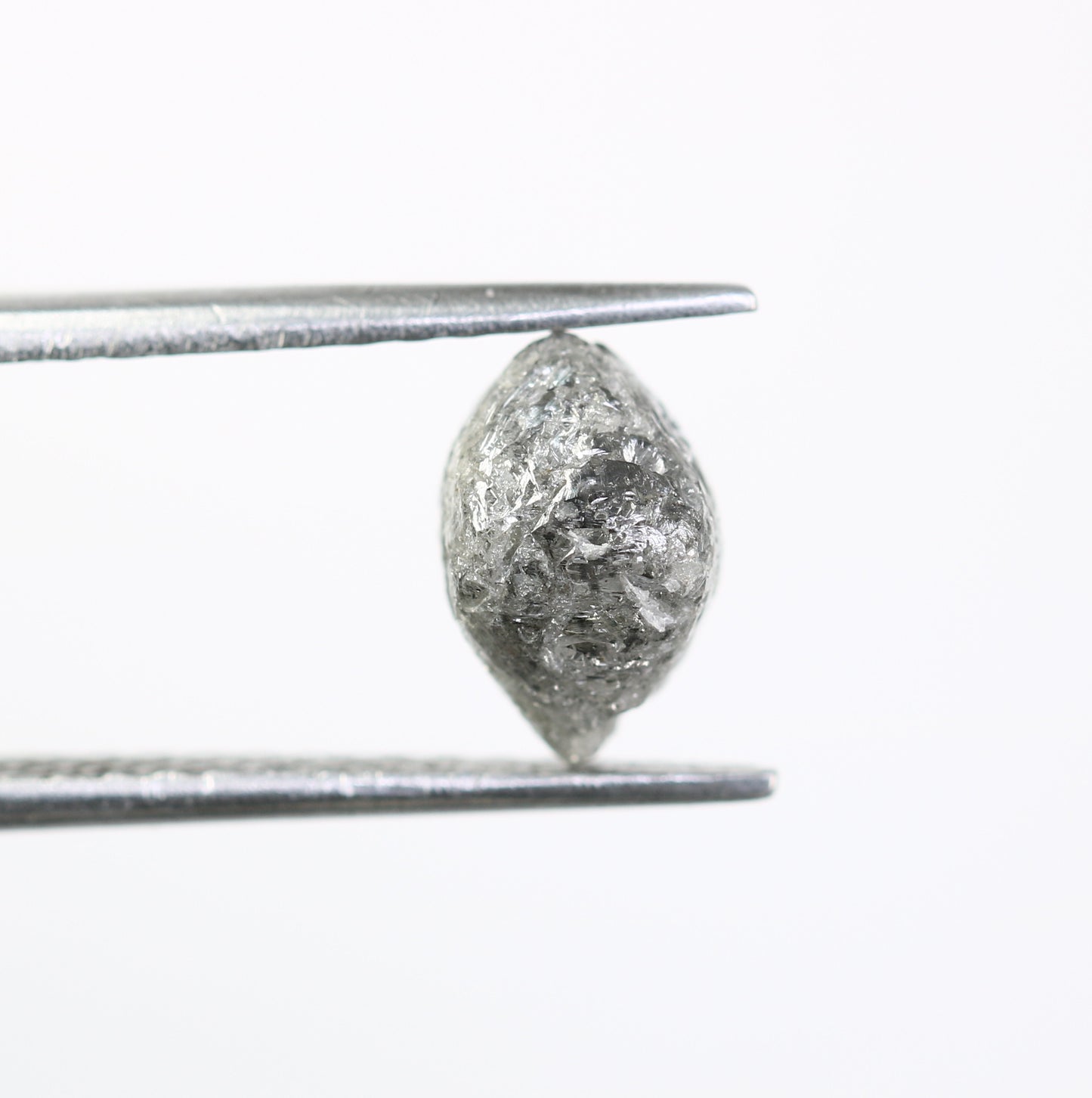 3.02 CT Rough Raw Uncut Salt And Pepper Diamond For Engagement Ring - JayKrishna Diamond