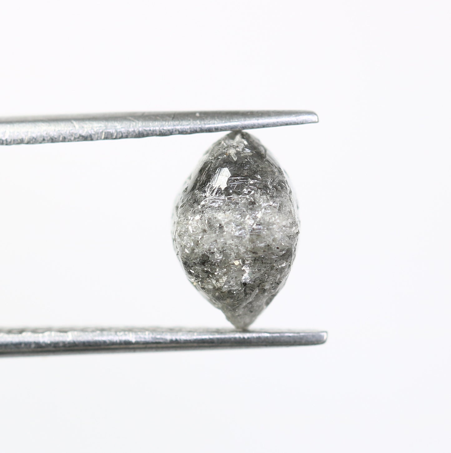 3.02 CT Rough Raw Uncut Salt And Pepper Diamond For Engagement Ring - JayKrishna Diamond