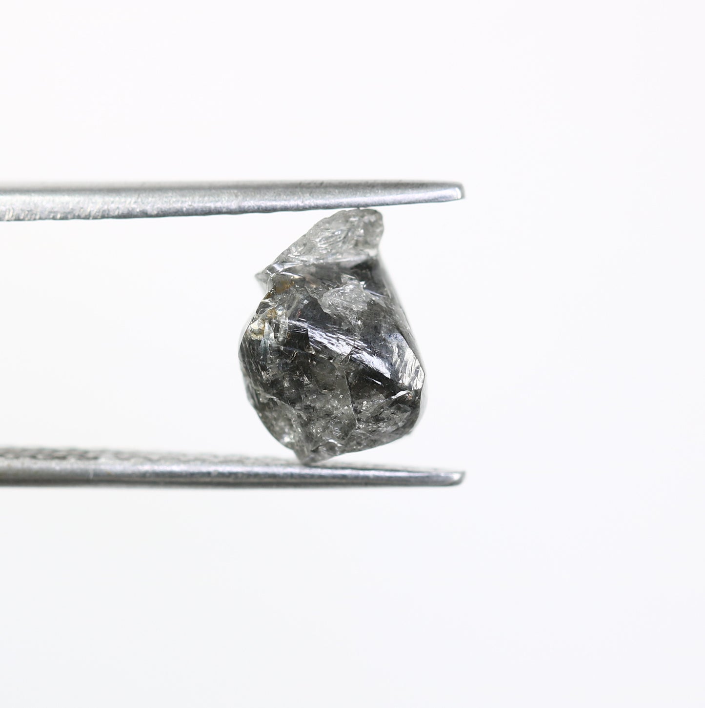 2.68 CT Raw Salt And Pepper Uncut Rough Diamond For Engagement Ring - JayKrishna Diamond