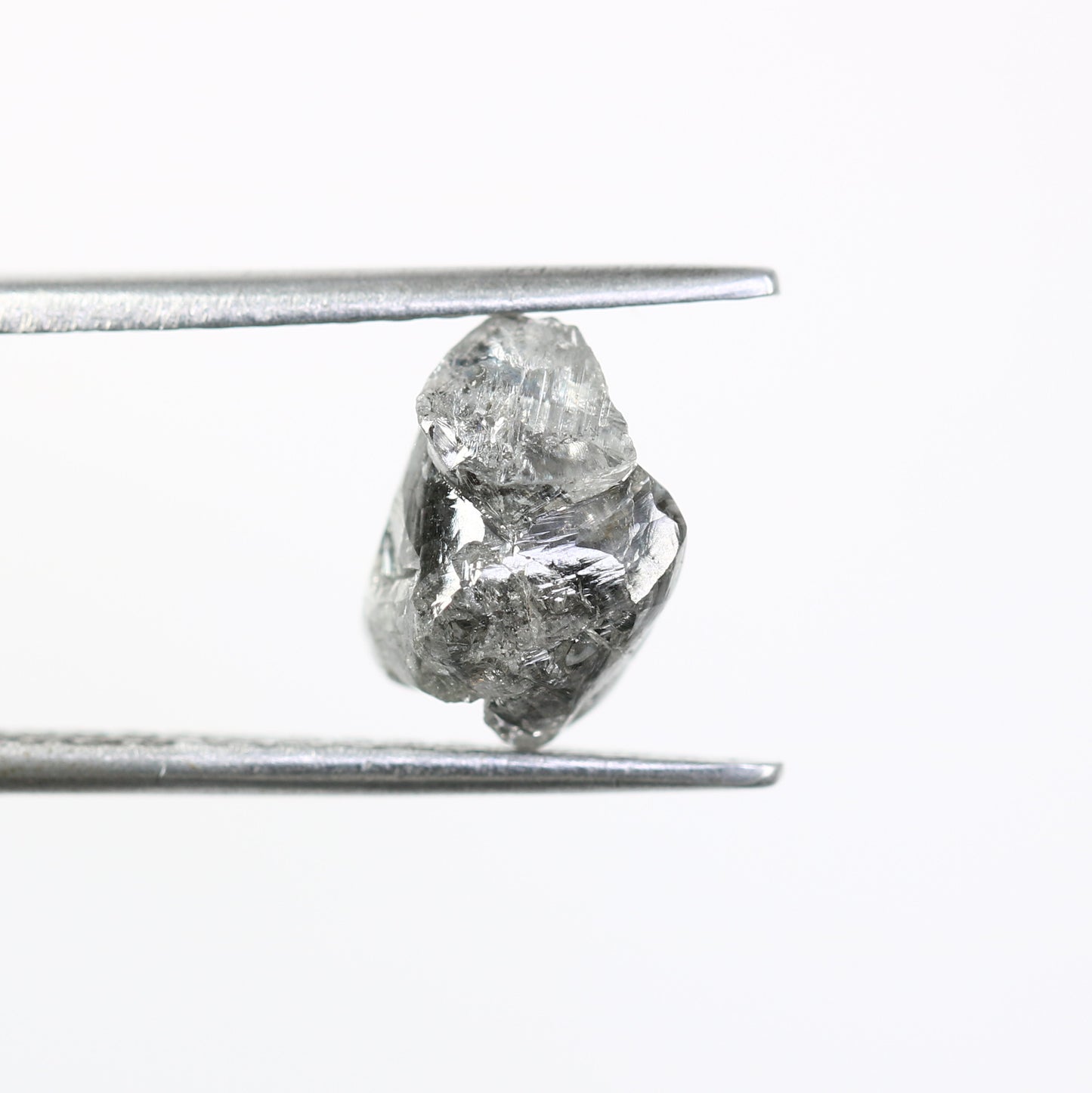 2.68 CT Raw Salt And Pepper Uncut Rough Diamond For Engagement Ring - JayKrishna Diamond