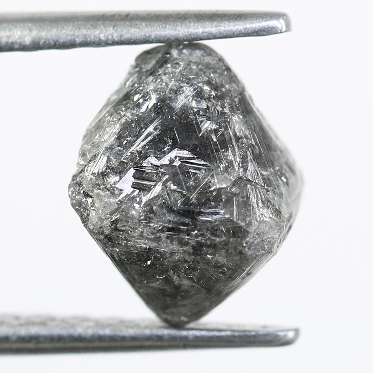 2.77 CT Salt And Pepper Raw Uncut Rough Diamond For Engagement Ring - JayKrishna Diamond