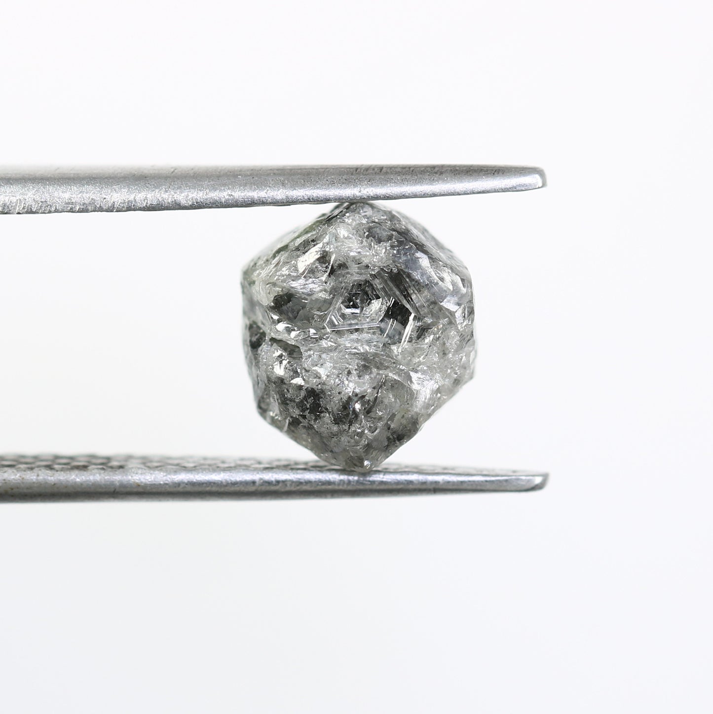 3.13 CT Raw Uncut Salt And Pepper Rough Diamond For Engagement Ring - JayKrishna Diamond