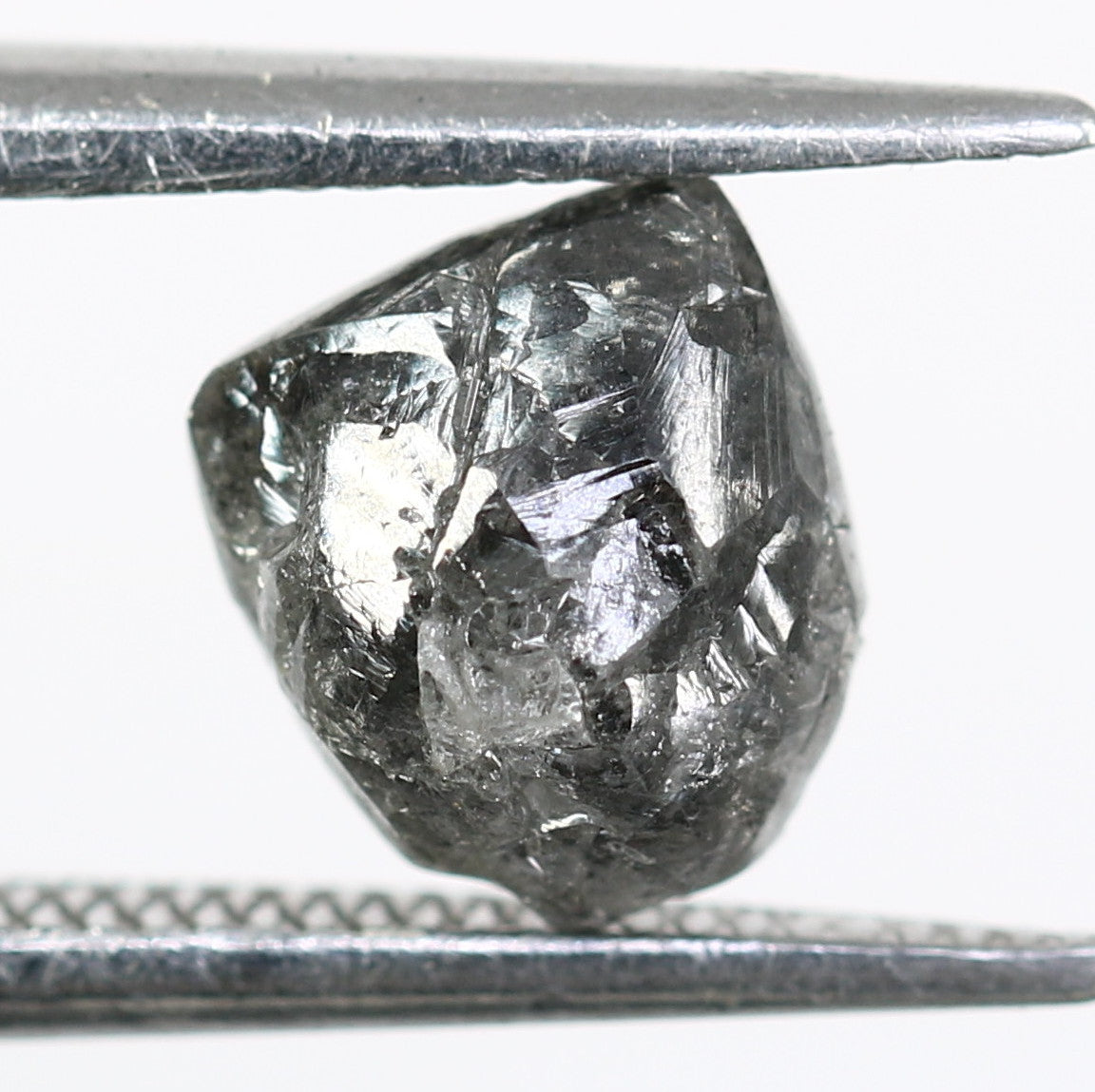 1.99 CT Irregular Cut Raw Salt And Pepper Rough Diamond For Engagement Ring - JayKrishna Diamond