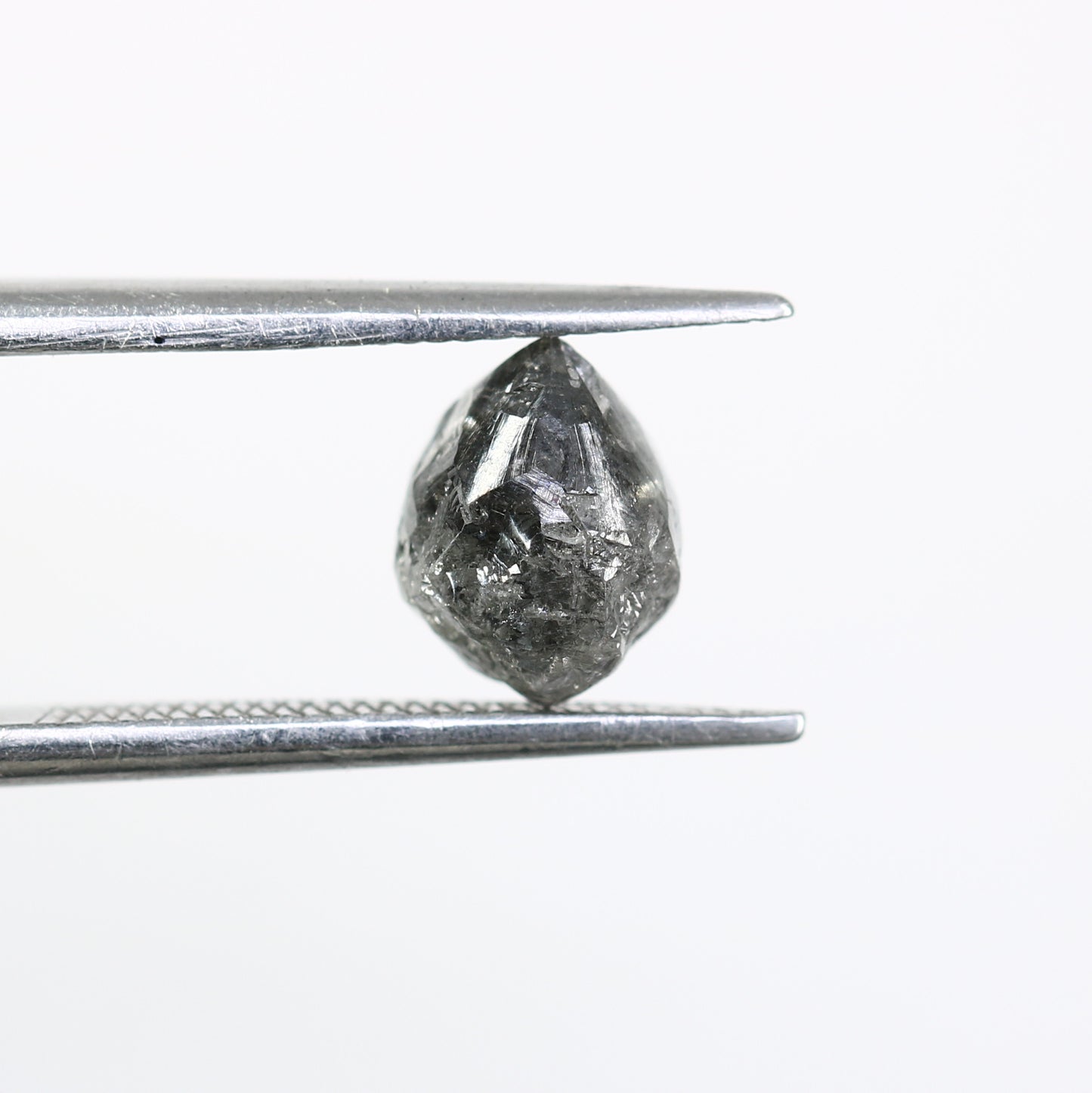 1.99 CT Irregular Cut Raw Salt And Pepper Rough Diamond For Engagement Ring - JayKrishna Diamond