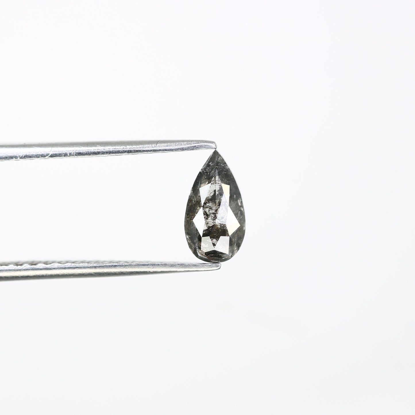 0.57 Carat Pear-Shaped Salt and Pepper Diamond – Unique Loose Gem for Artisan Engagement Rings - JayKrishna Diamond