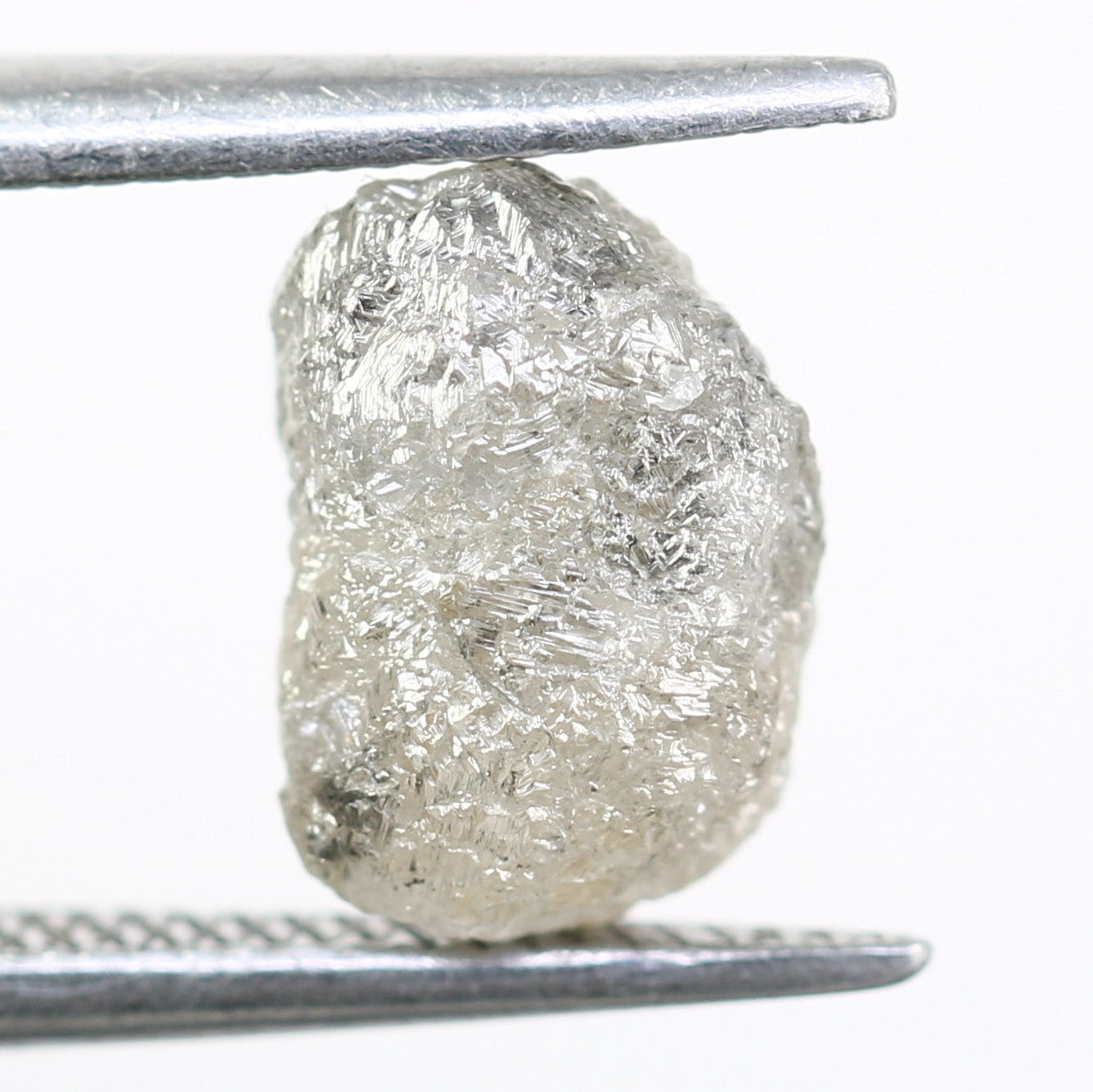 2.30 CT Rough Raw Salt And Pepper Irregular Cut Diamond For Engagement Ring - JayKrishna Diamond