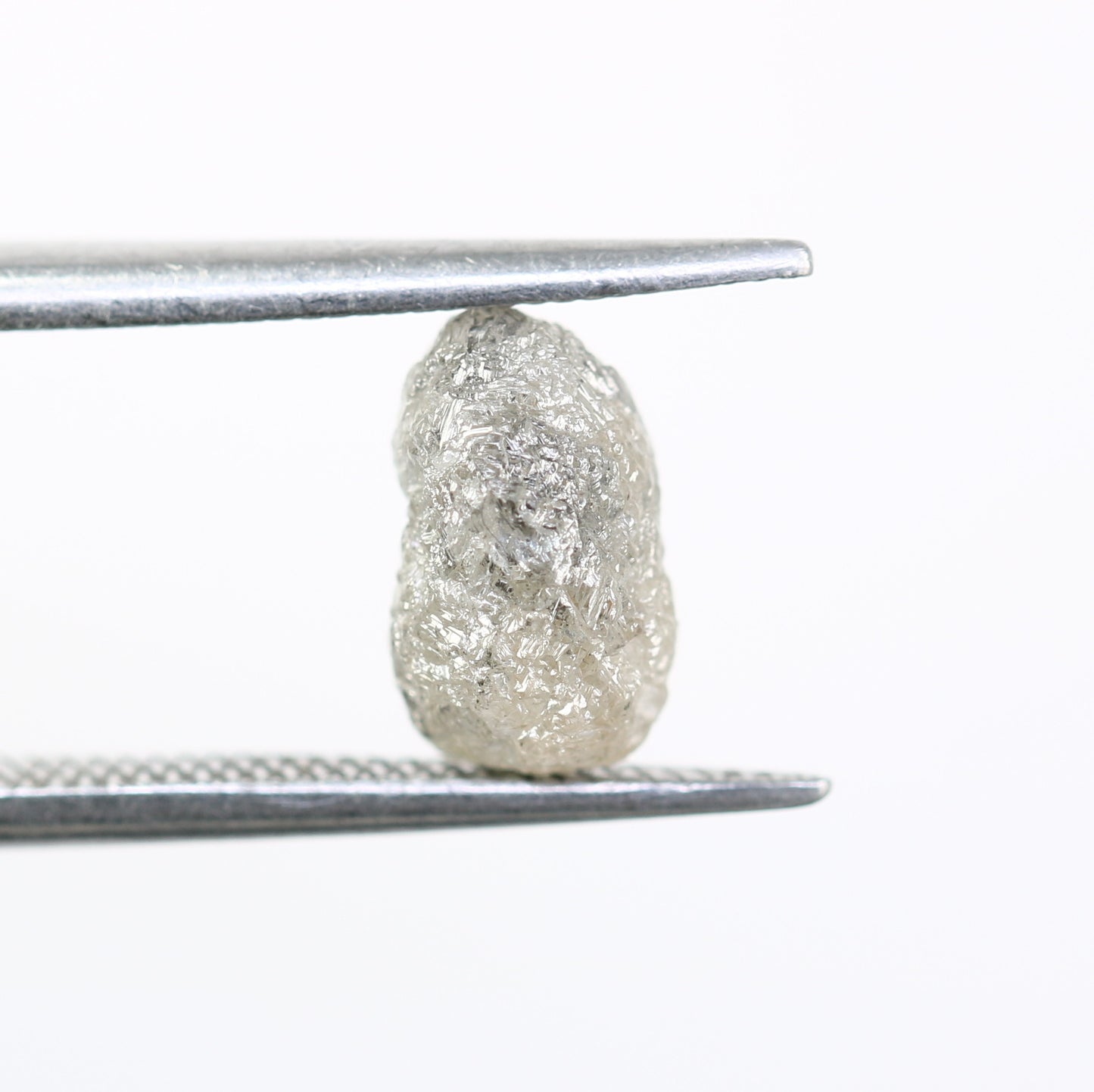 2.30 CT Rough Raw Salt And Pepper Irregular Cut Diamond For Engagement Ring - JayKrishna Diamond