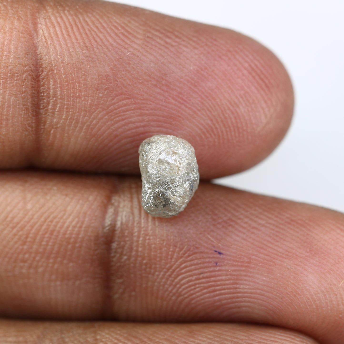 2.30 CT Rough Raw Salt And Pepper Irregular Cut Diamond For Engagement Ring - JayKrishna Diamond
