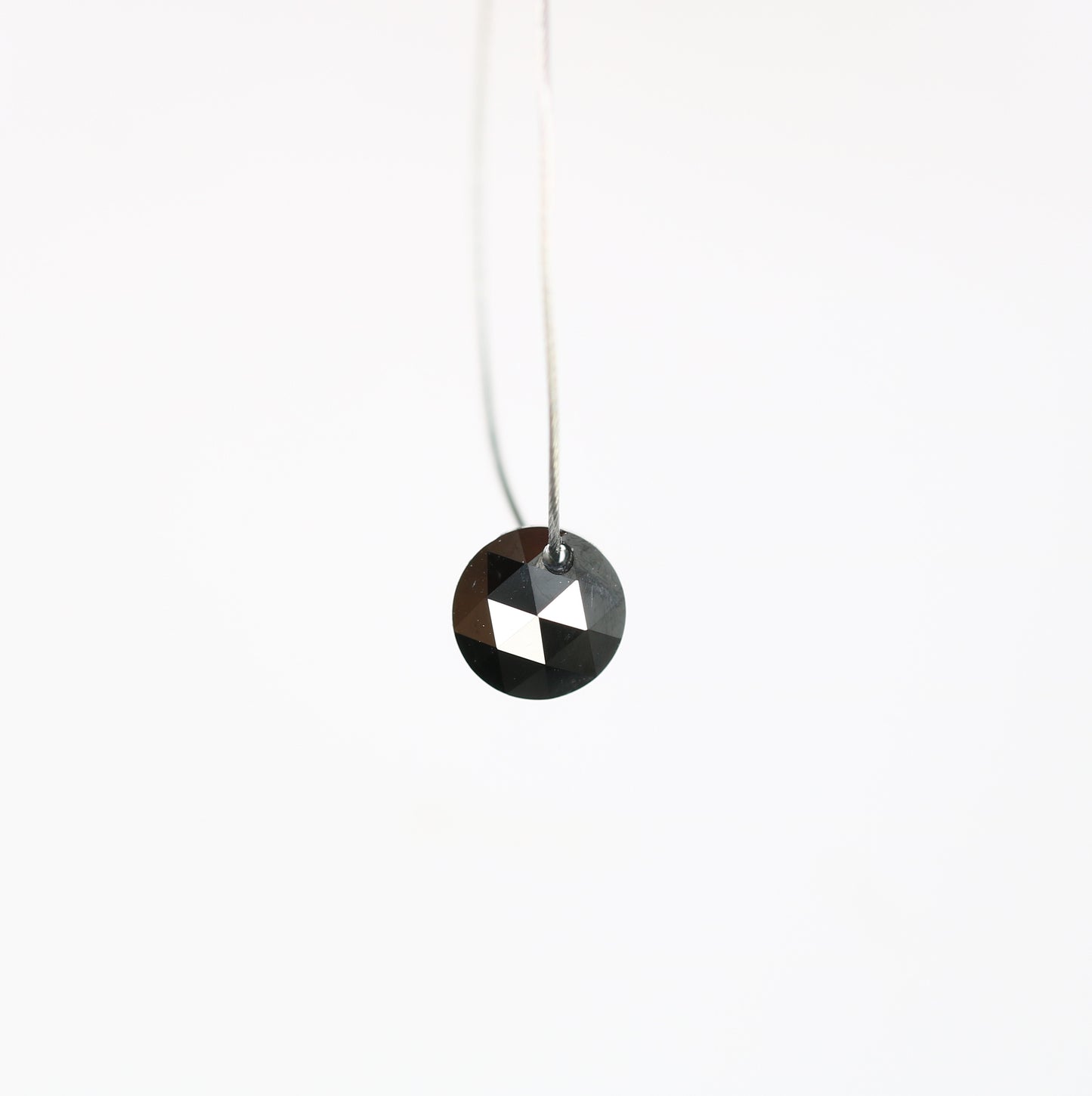 0.83 CT 5.00 MM Black Round Rose Cut Drilled Beads Loose Diamond For Diamond Jewellry - JayKrishna Diamond