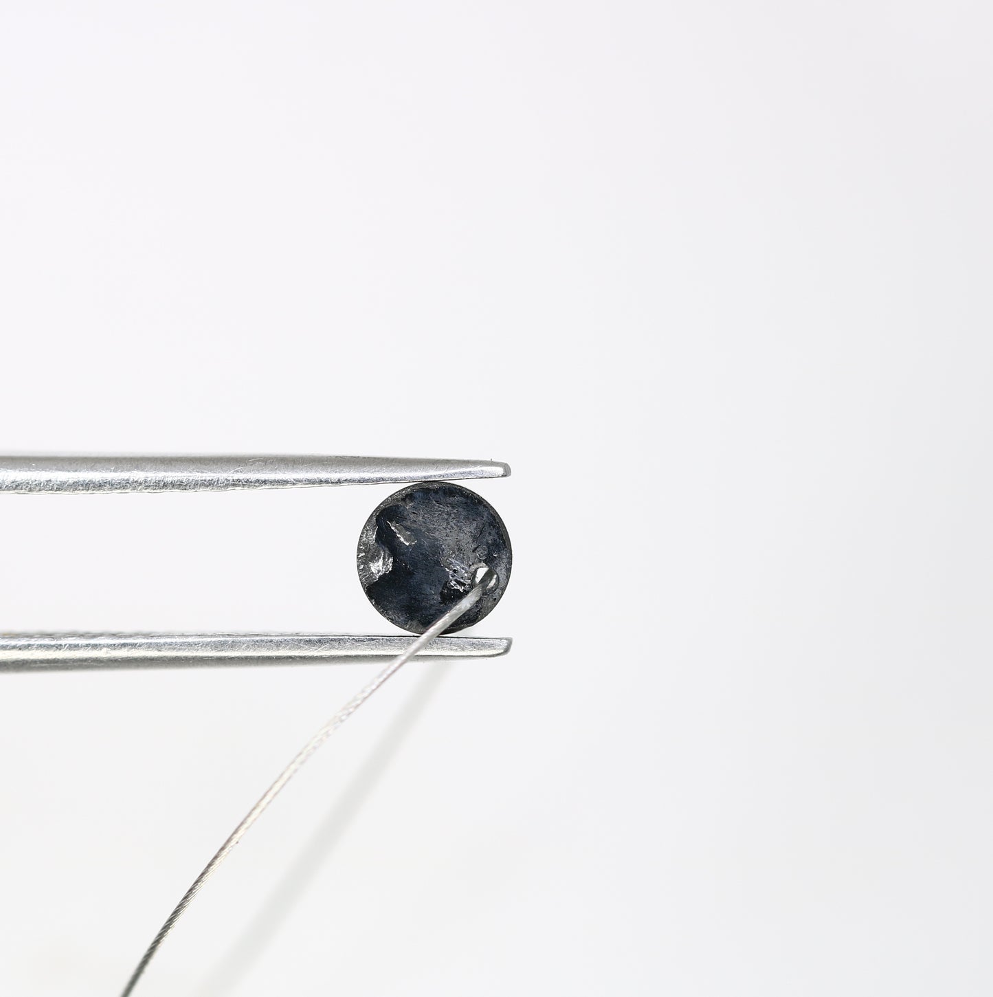 0.83 CT 5.00 MM Black Round Rose Cut Drilled Beads Loose Diamond For Diamond Jewellry - JayKrishna Diamond