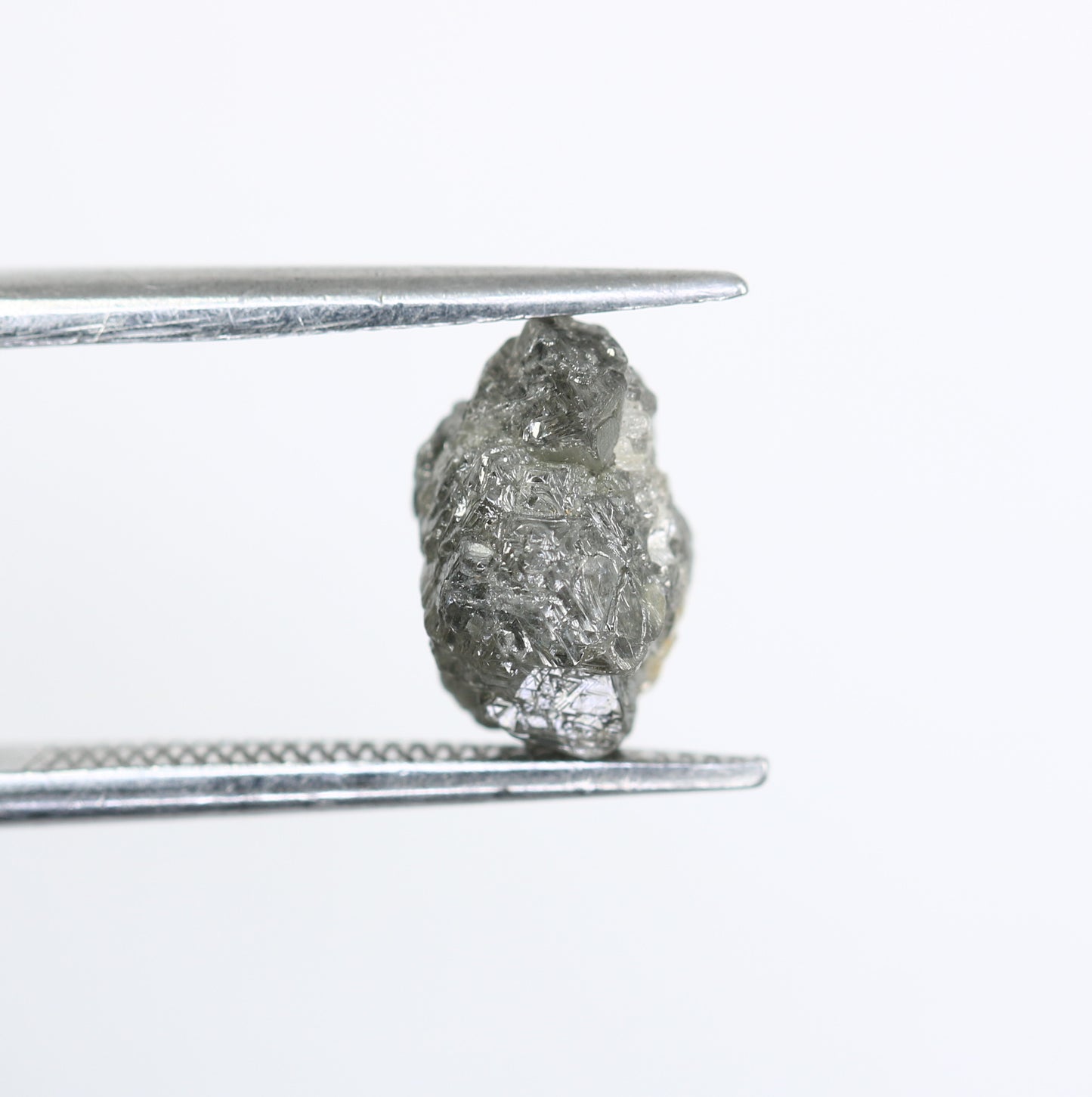 2.64 CT Salt And Pepper Irregular Cut Rough Raw Diamond For Engagement Ring - JayKrishna Diamond